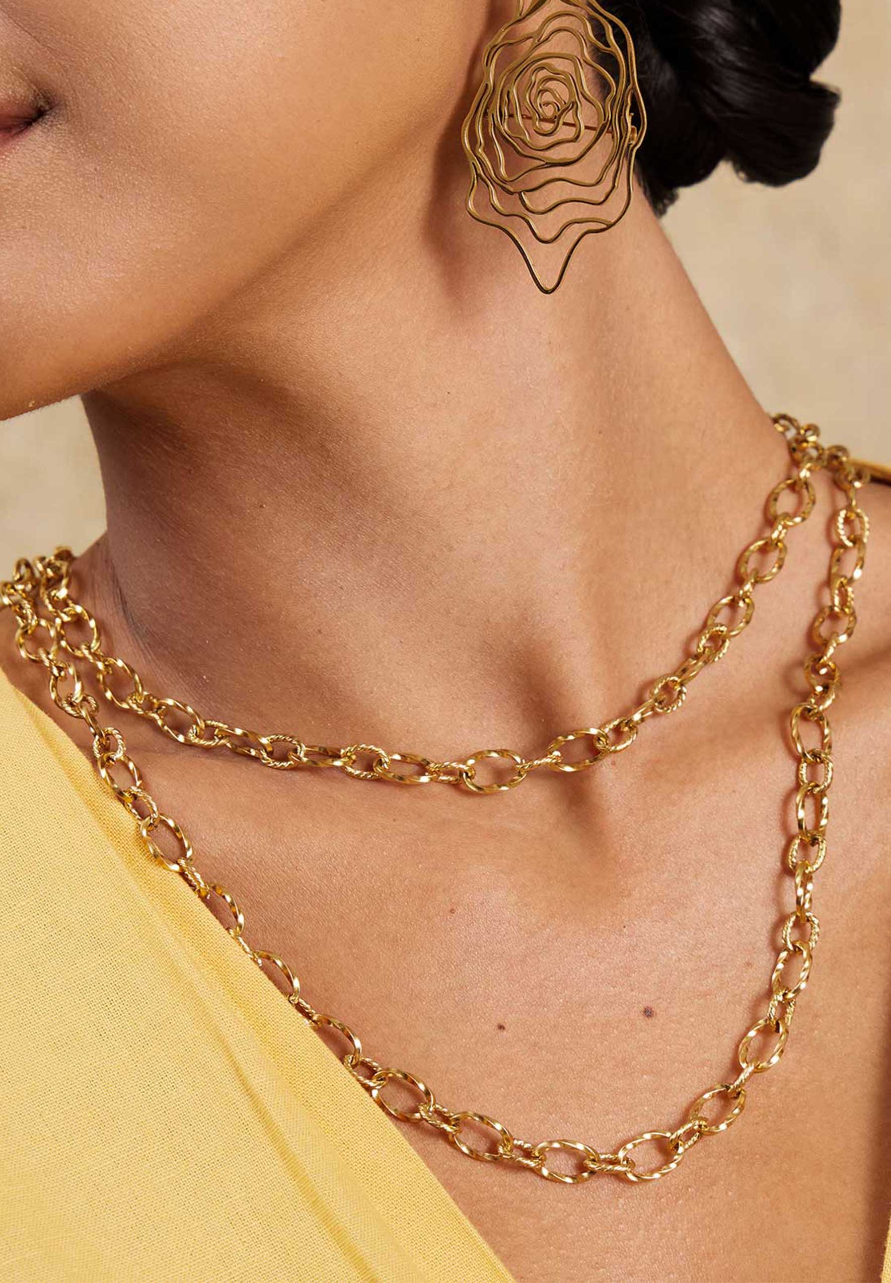 Dawn Gold Chain Belt Necklace 