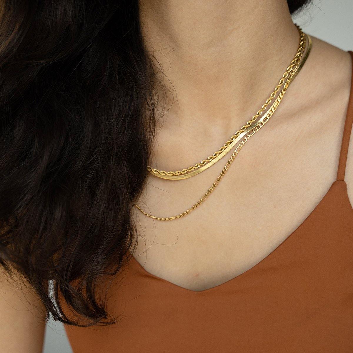 Long thin store gold chain