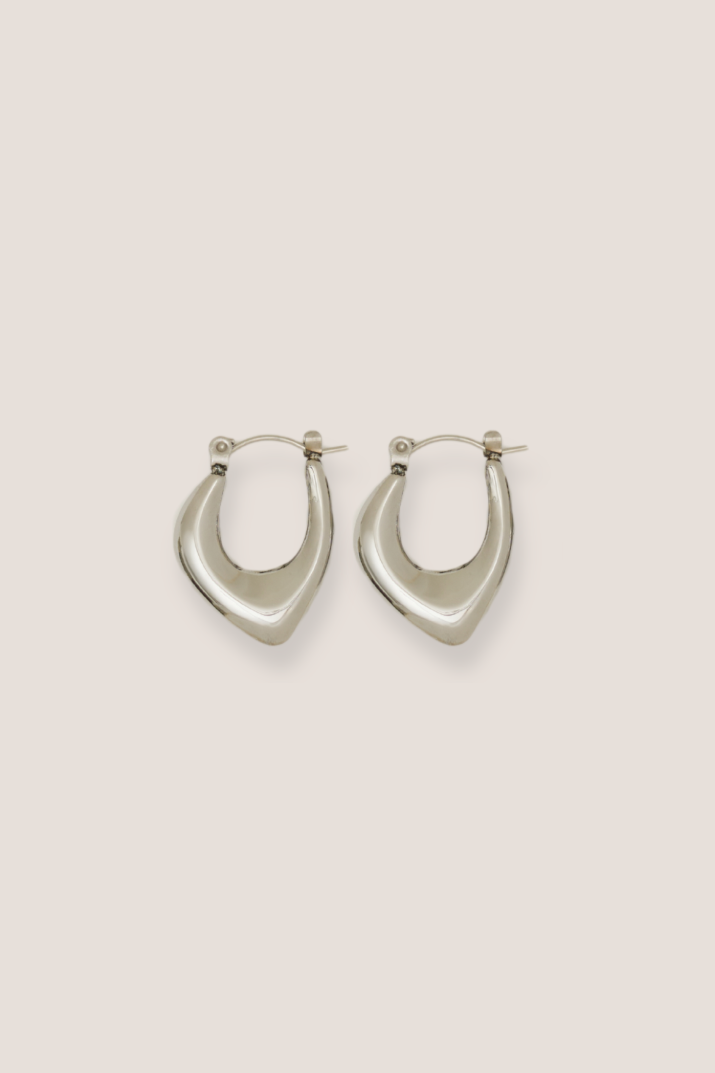 Grace Silver Hoop Earrings