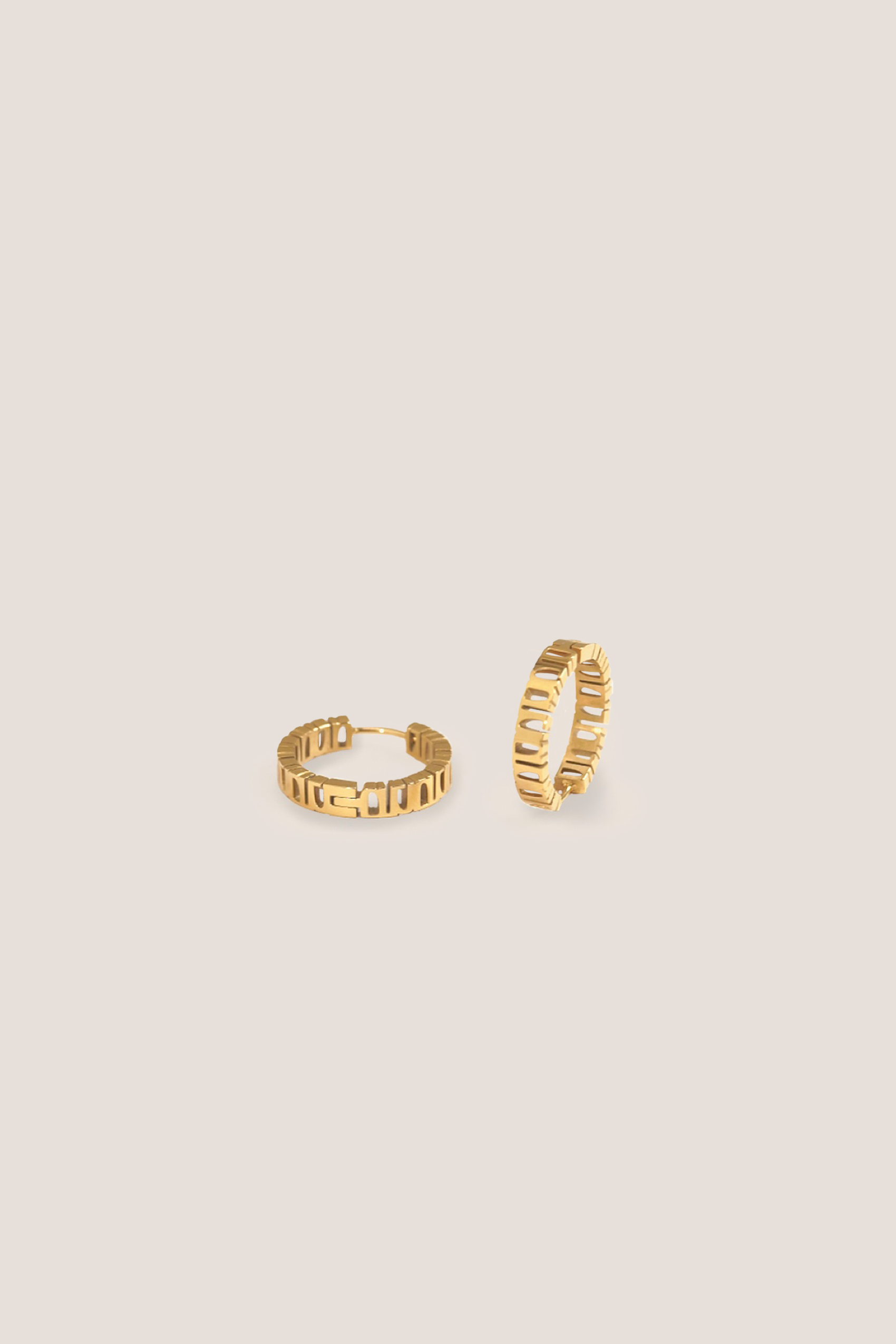 Gung Iconic Gold Hoop Earrings