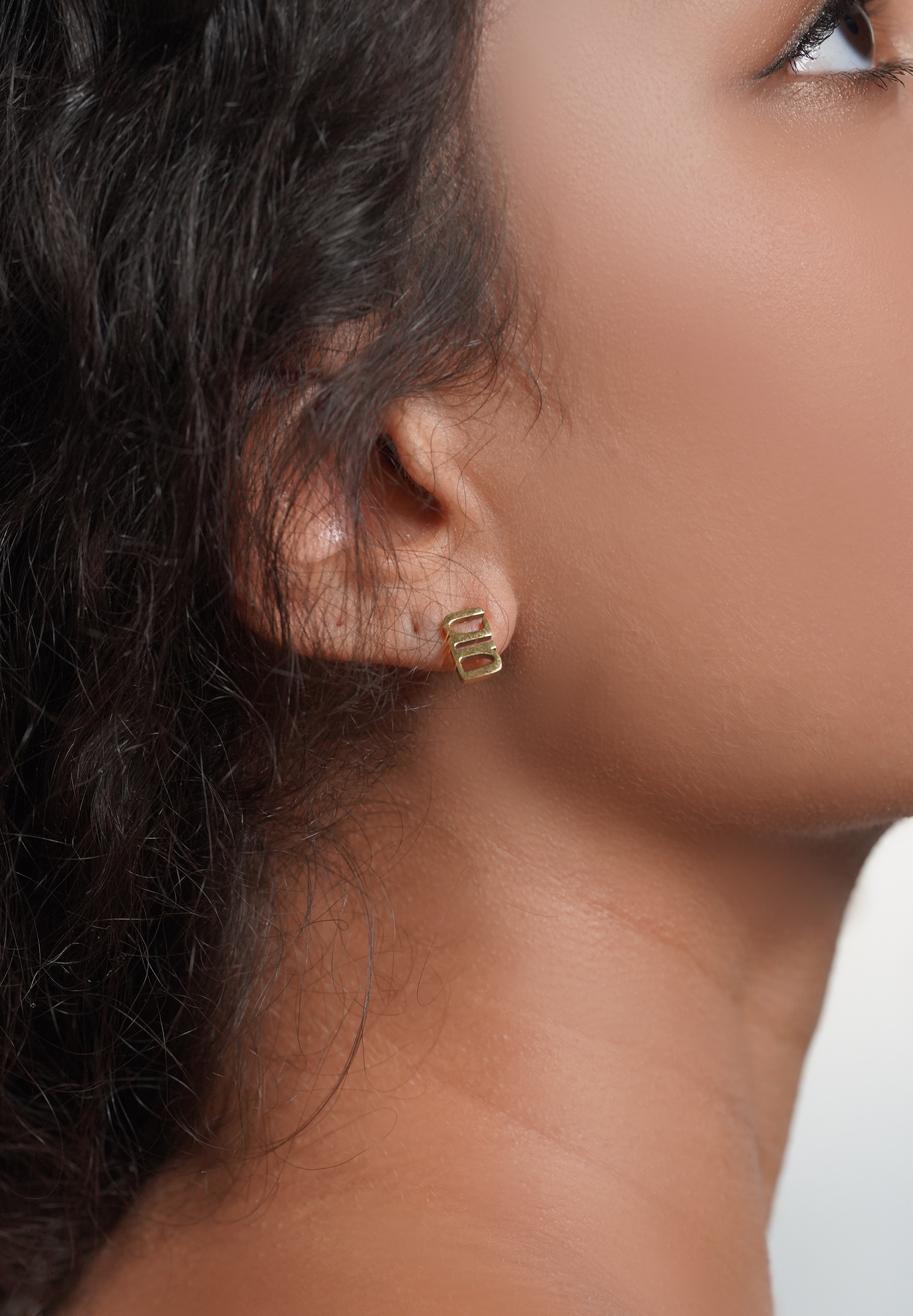 Gung Iconic Gold Stud Earrings