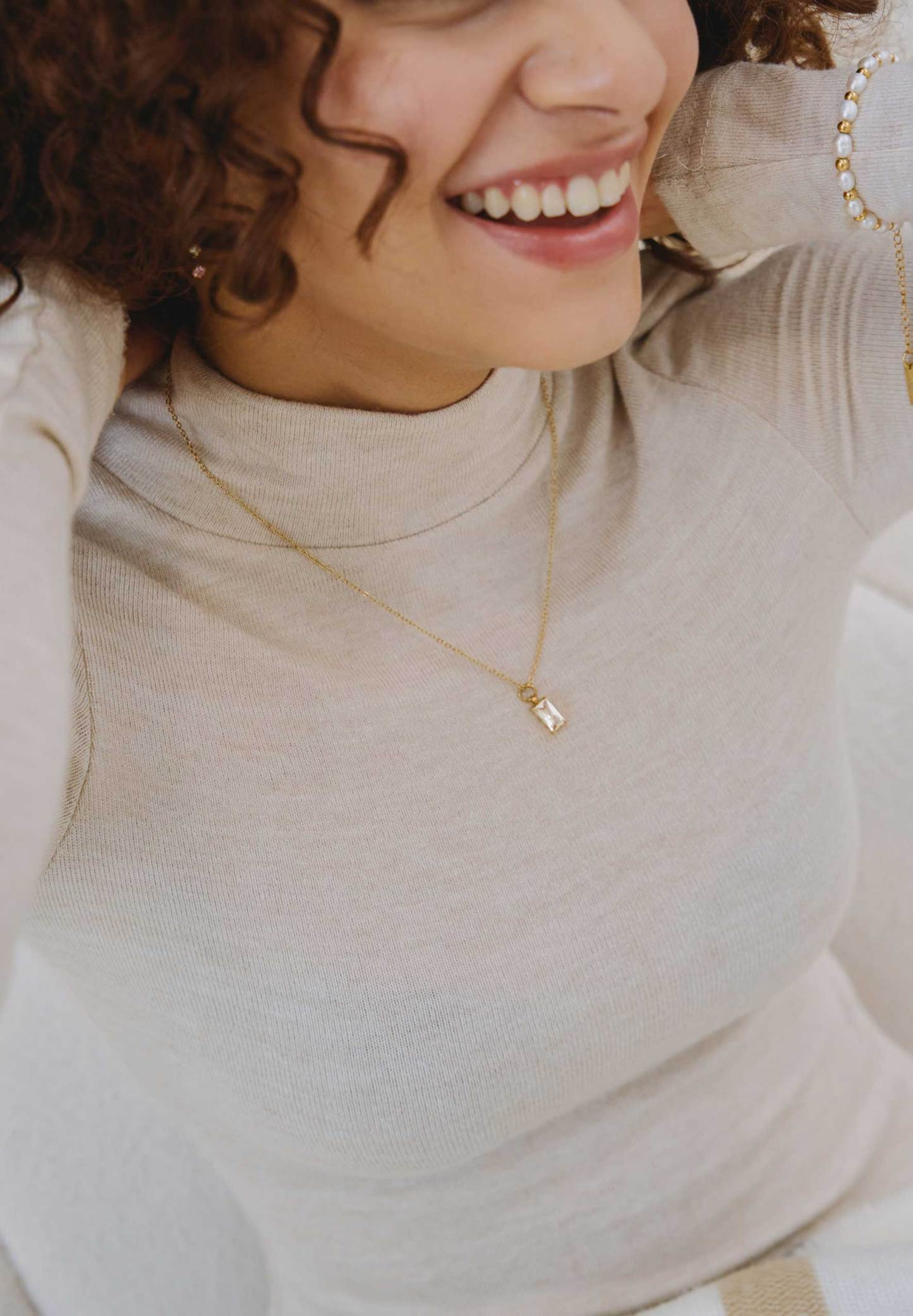 Verity Classic Pendant Gold Chain Necklace