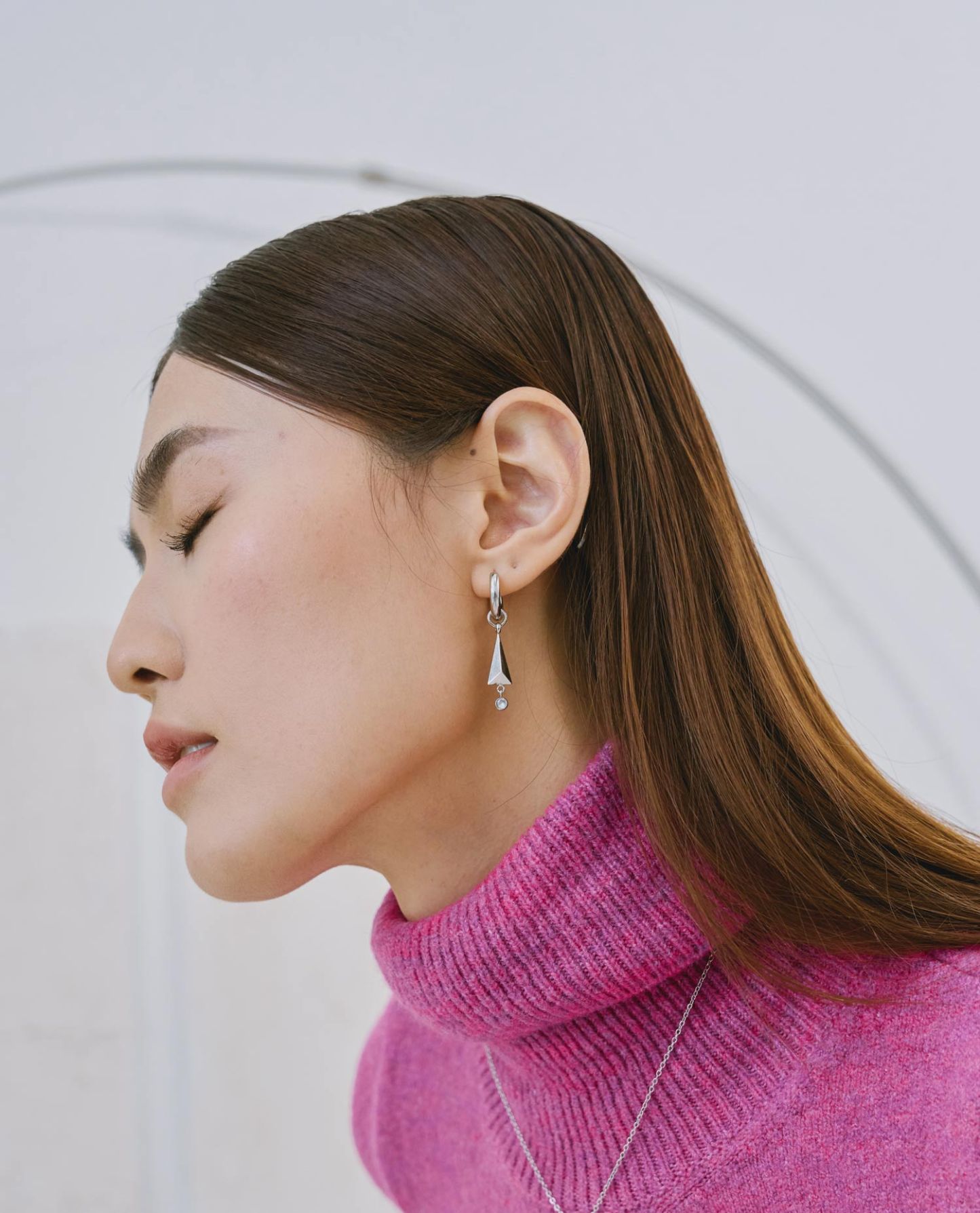 Bibelot Mini Silver Hoops Earrings