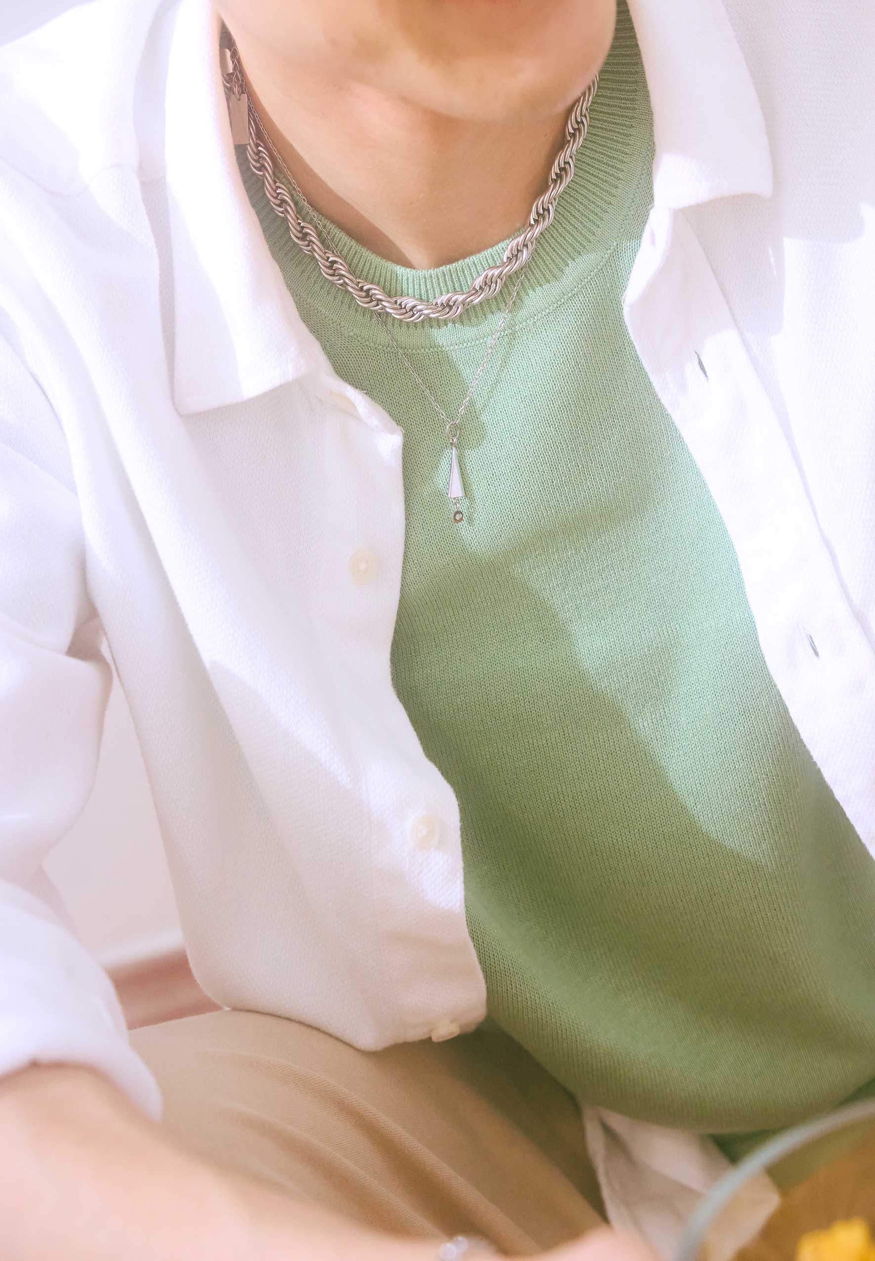Bibelot Silver Chain Pendant Necklace