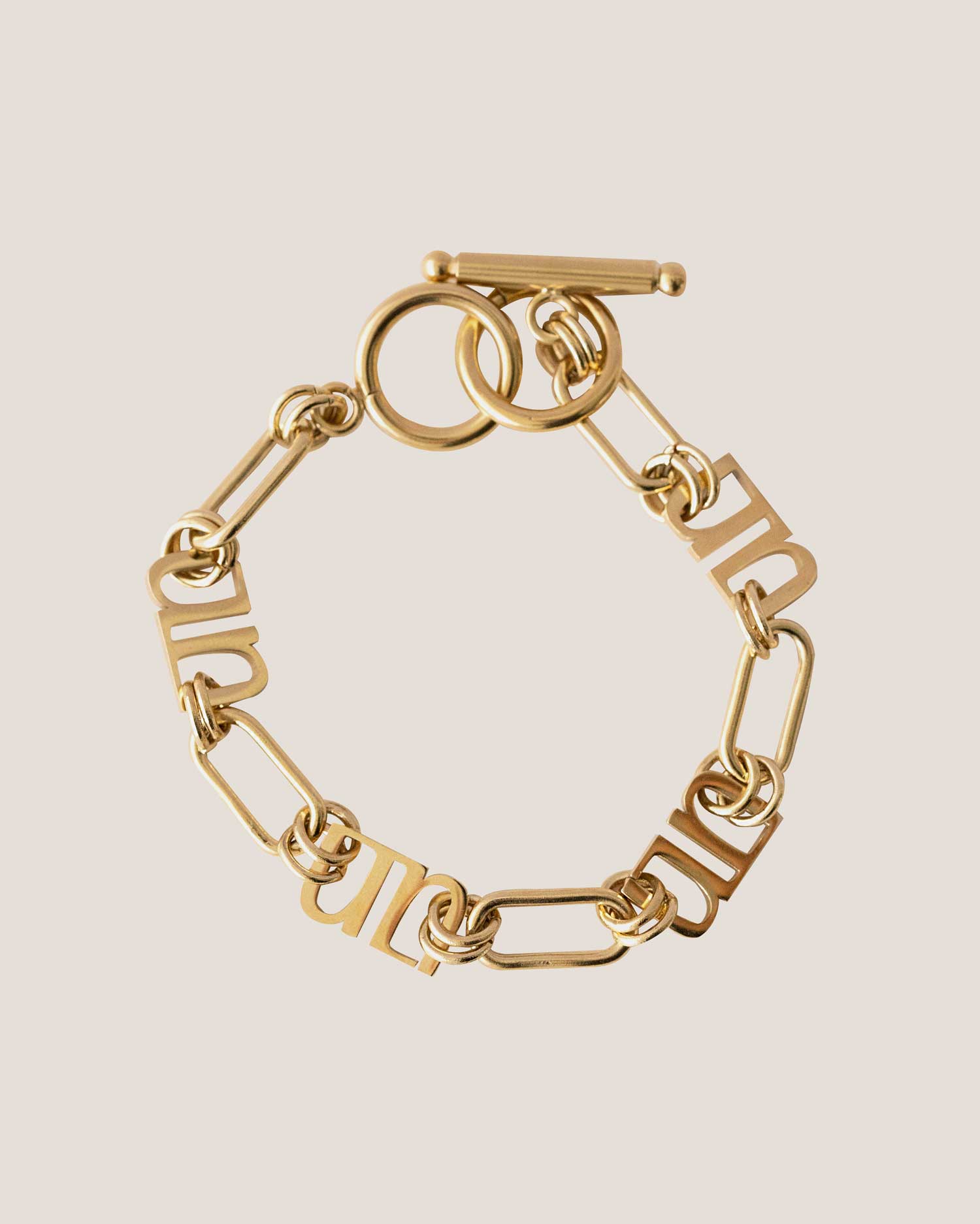 Gung Iconic Gold Chain Bracelet