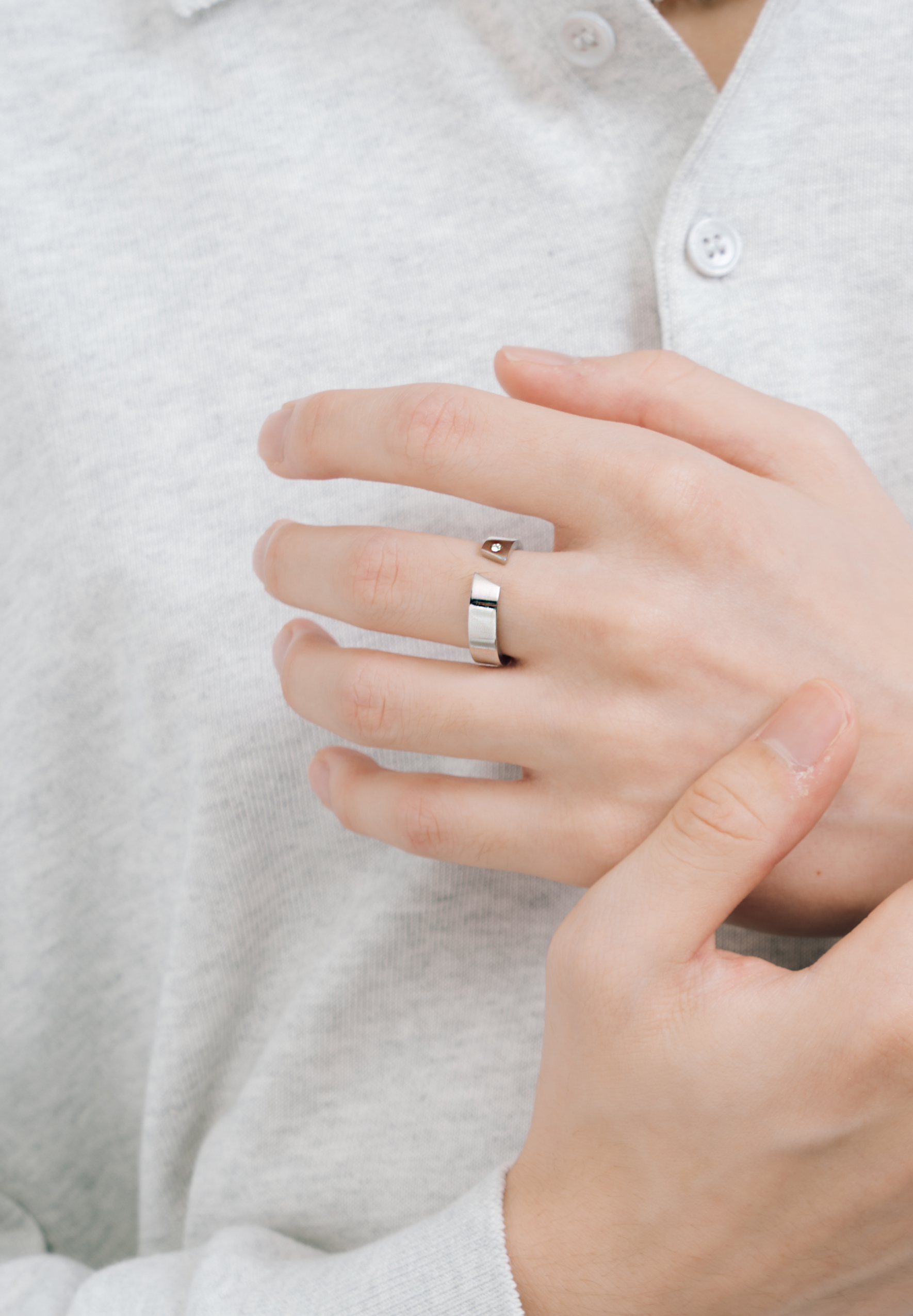 Hera Slim Silver Ring