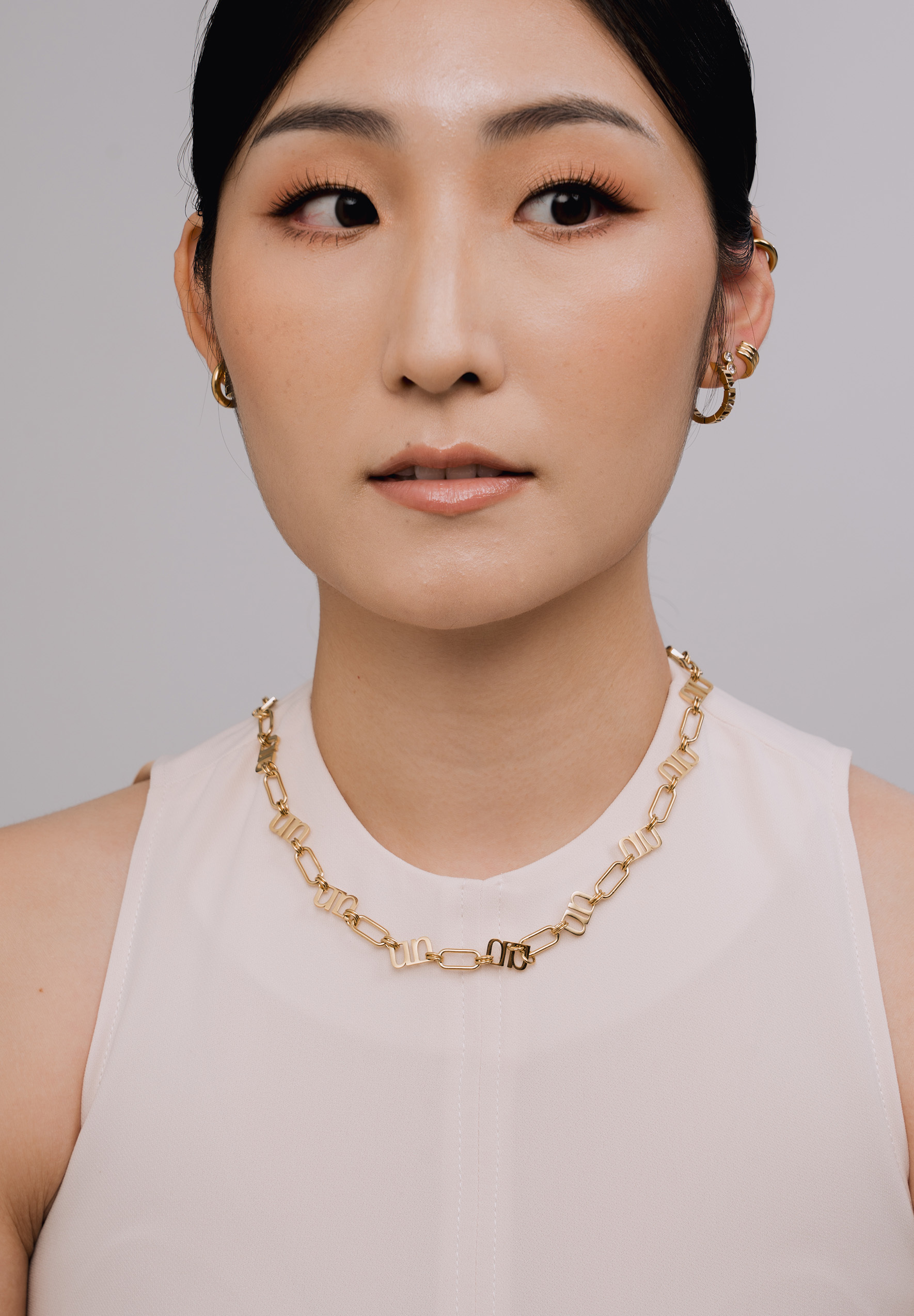 Gung Iconic Gold Chain Necklace