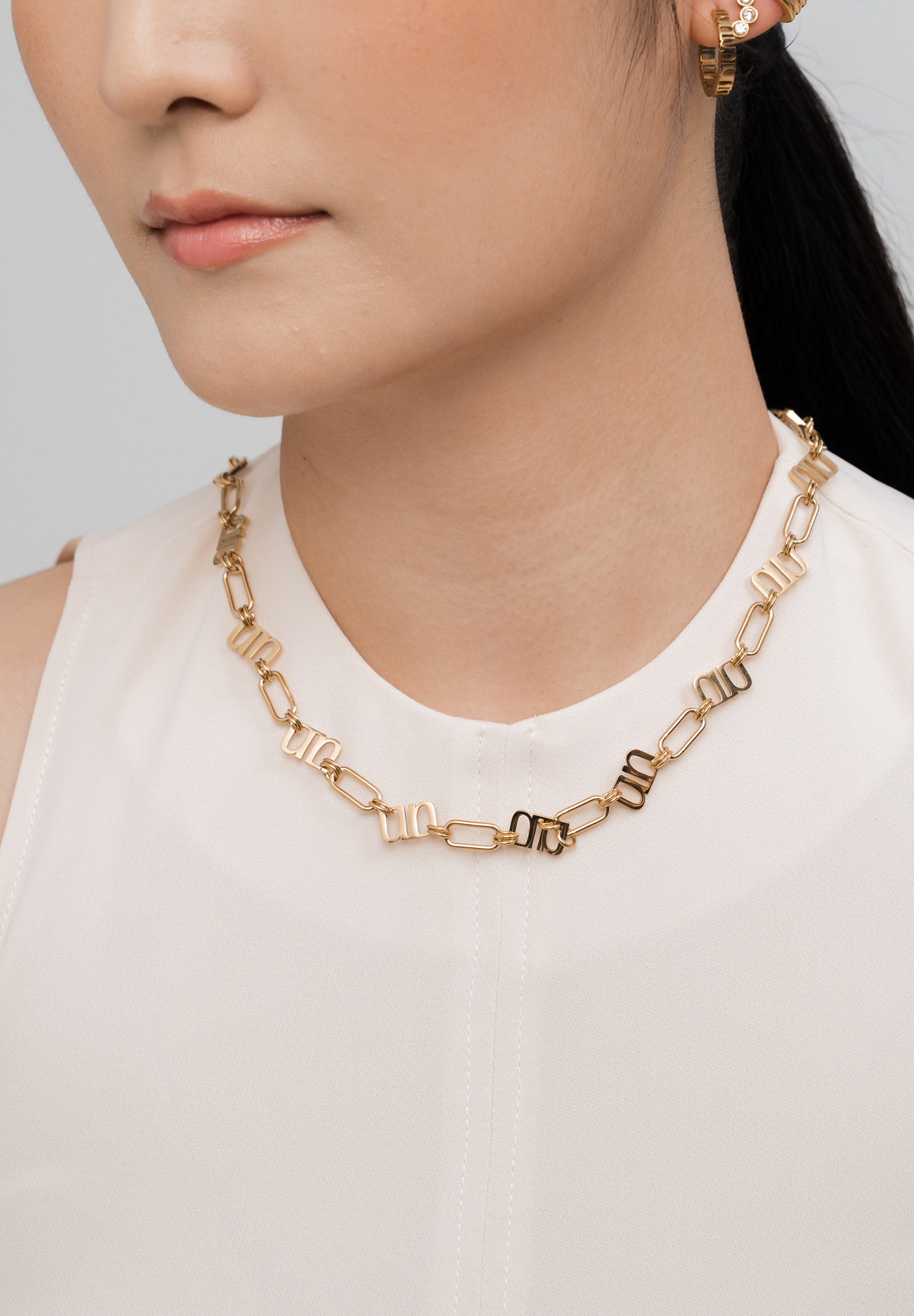 Gung Iconic Gold Chain Necklace