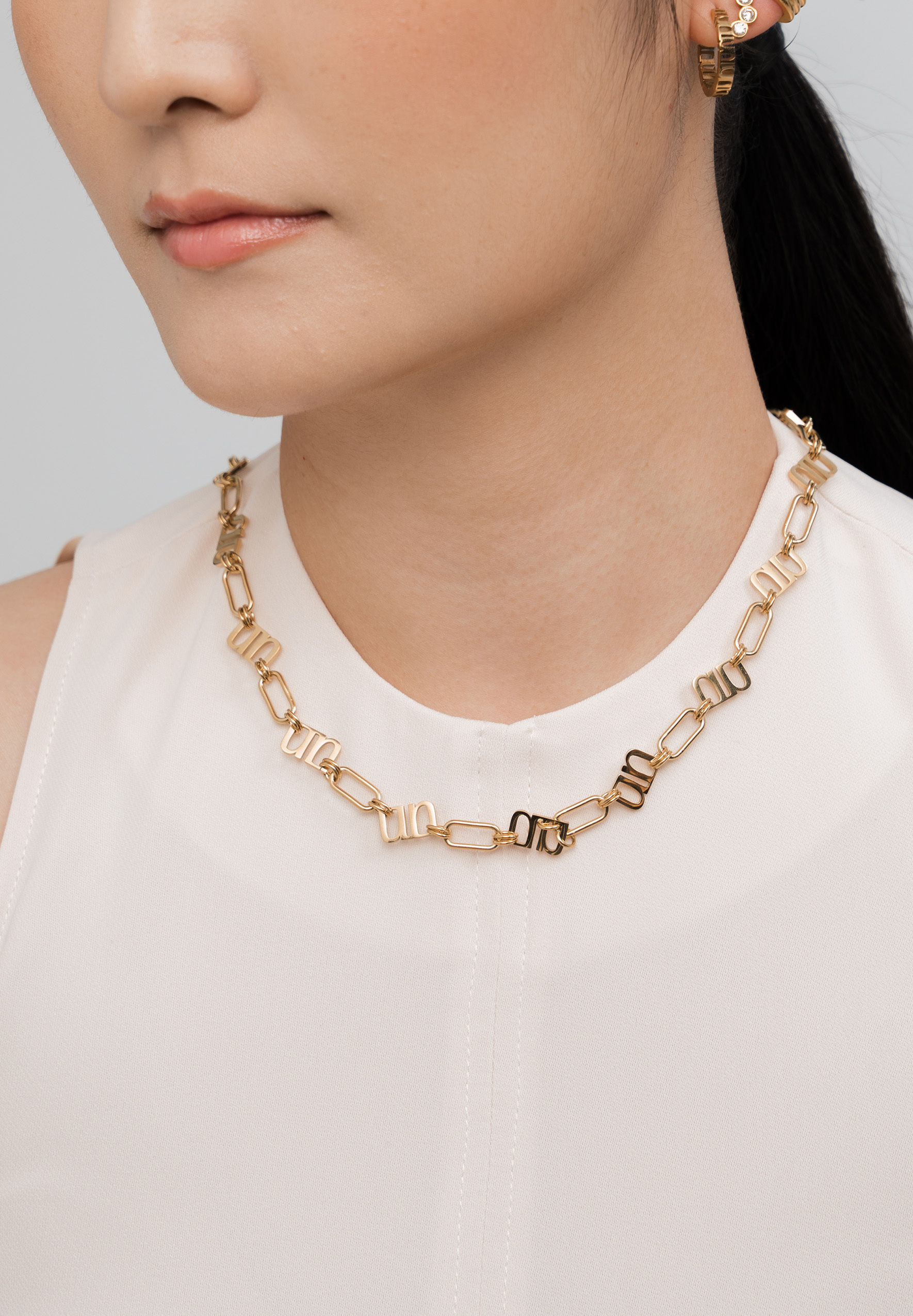 Gung Iconic Gold Chain Necklace
