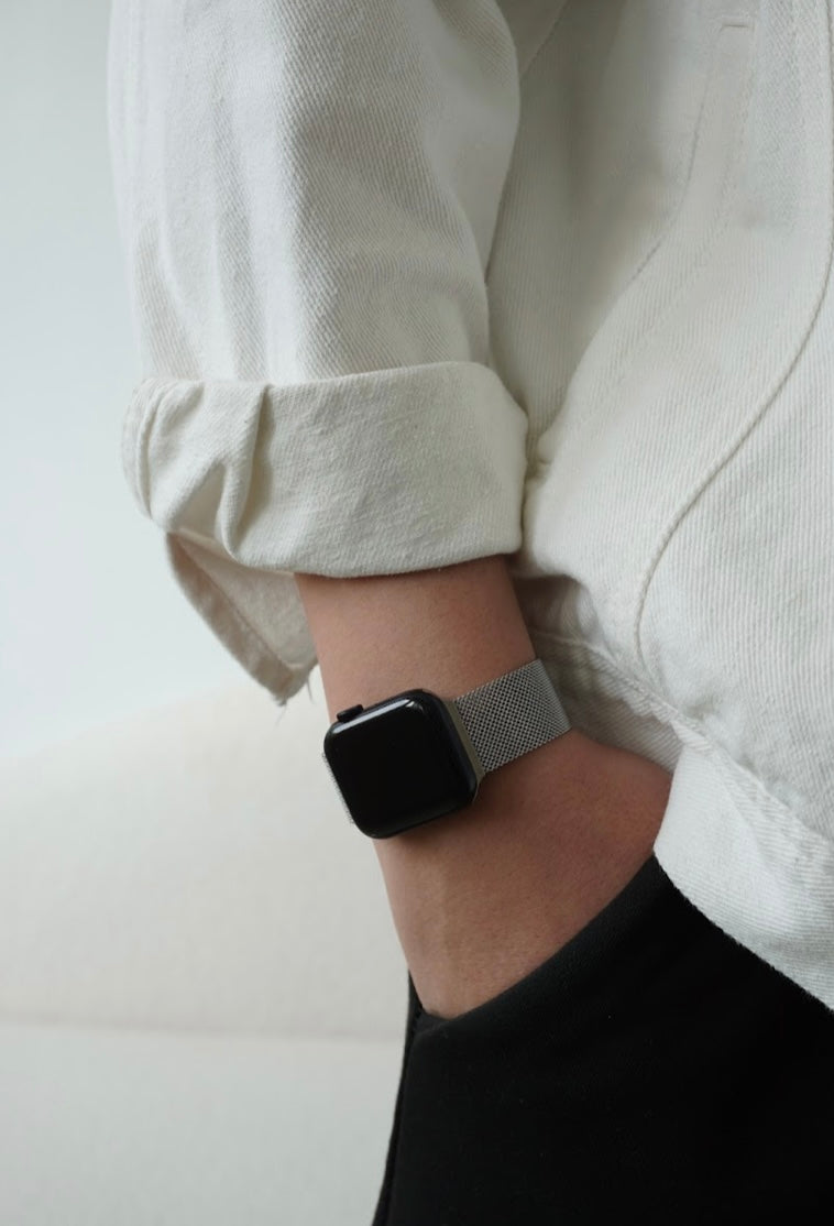 Era Silver Apple Watch Strap