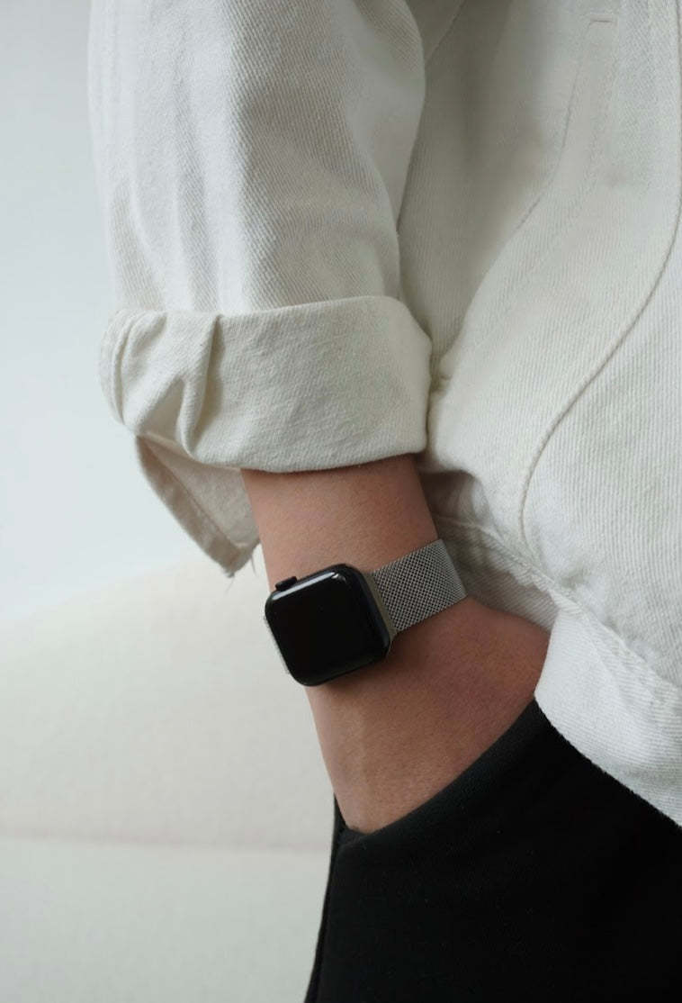 Era Silver Apple Watch Strap