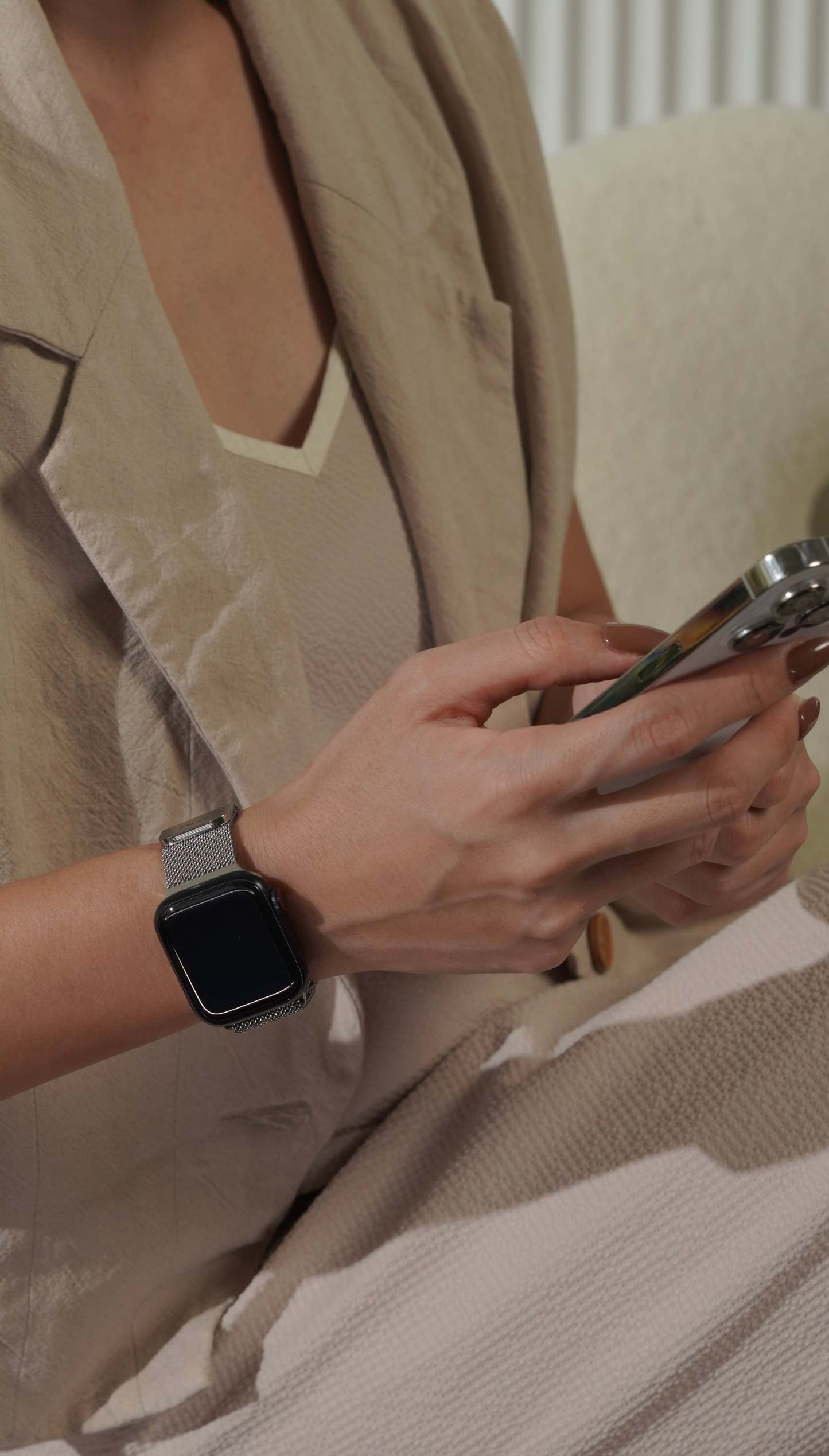 Era Silver Apple Watch Strap
