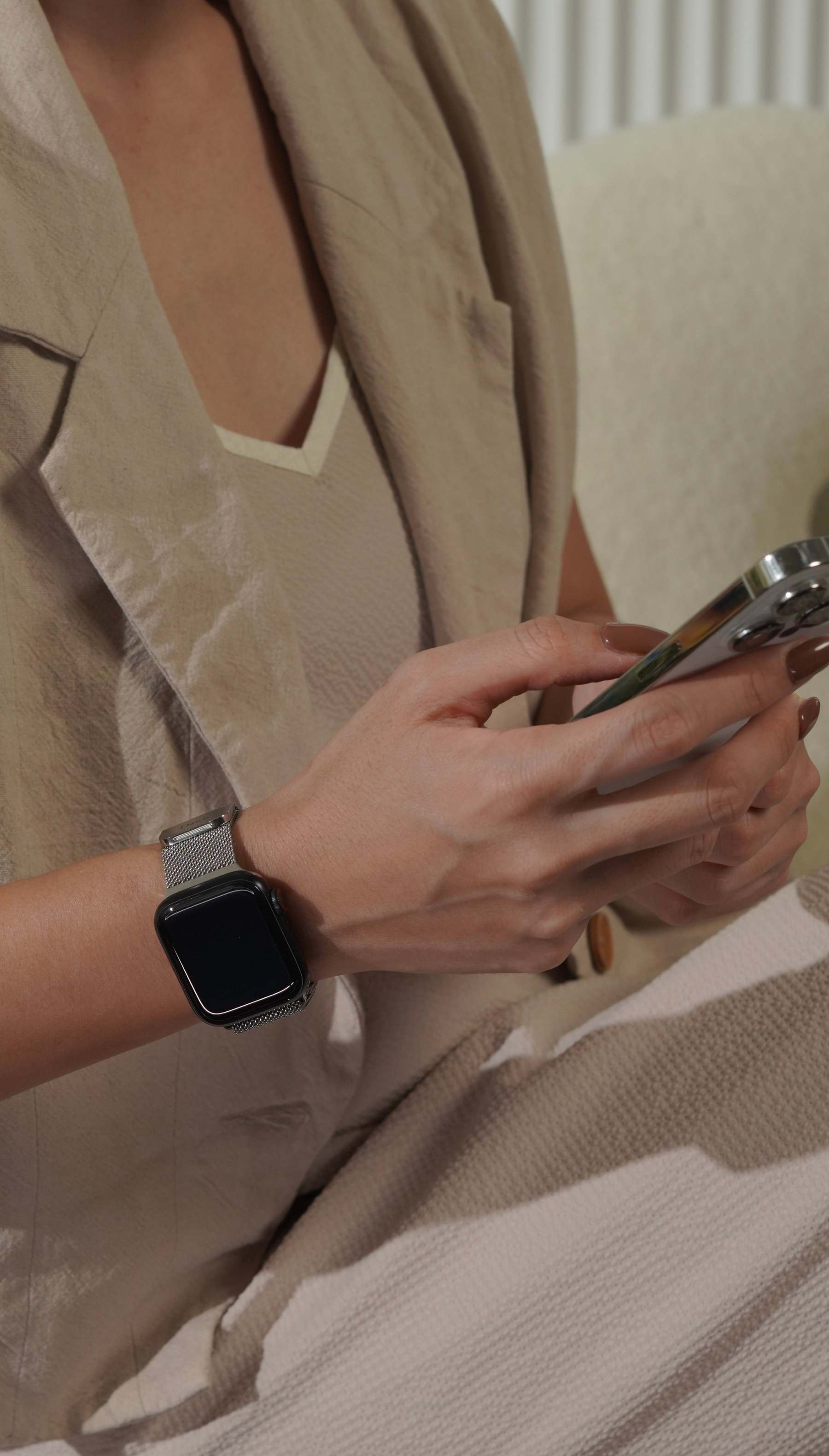 Era Silver Apple Watch Strap
