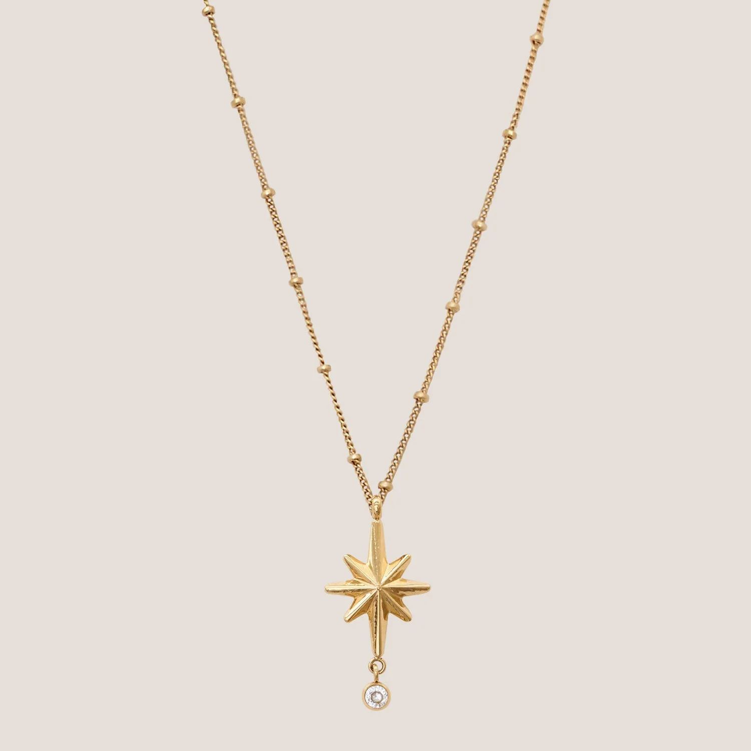 Stardust Gold Pendant Necklace