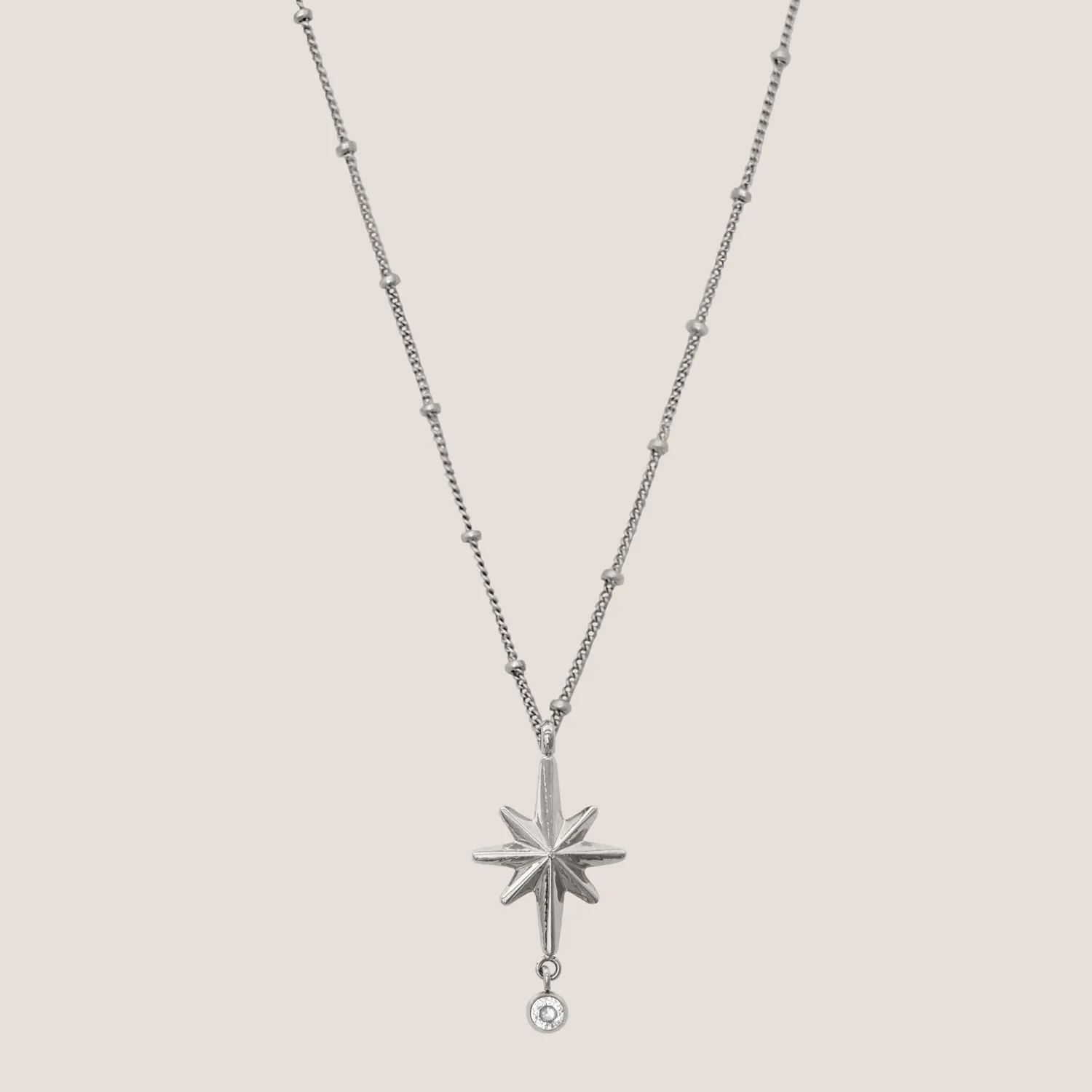 Stardust Silver Pendant Necklace