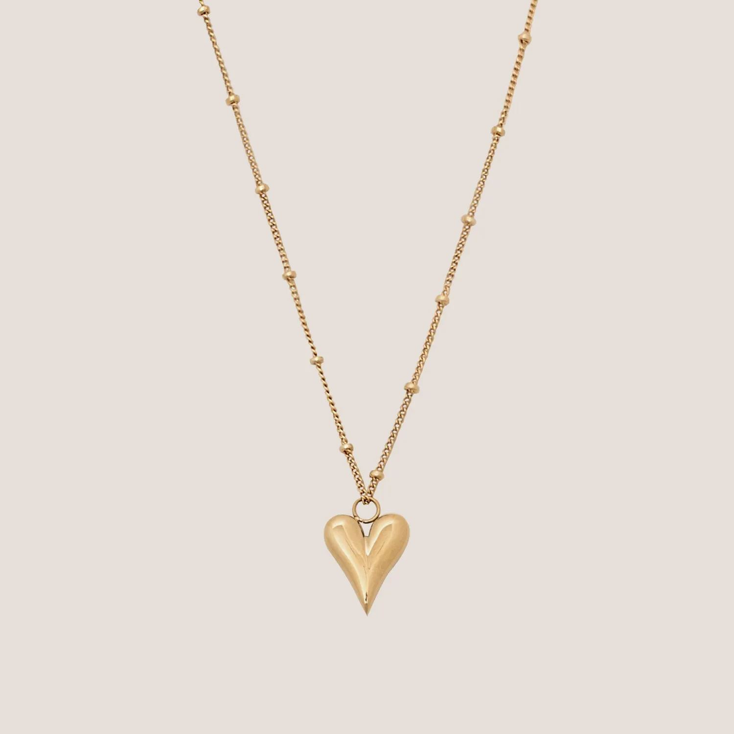 Tesoro Love Pendant Gold Necklace