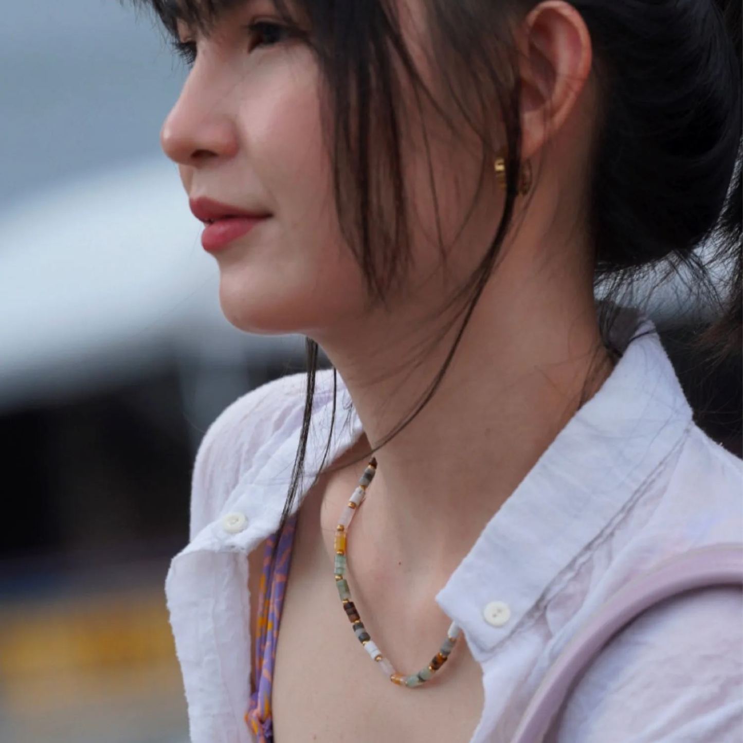 Serenity Spectrum Beaded Necklace