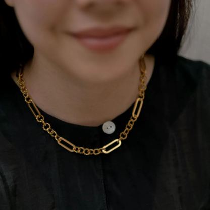 Dalia Gold Chain Link Necklace
