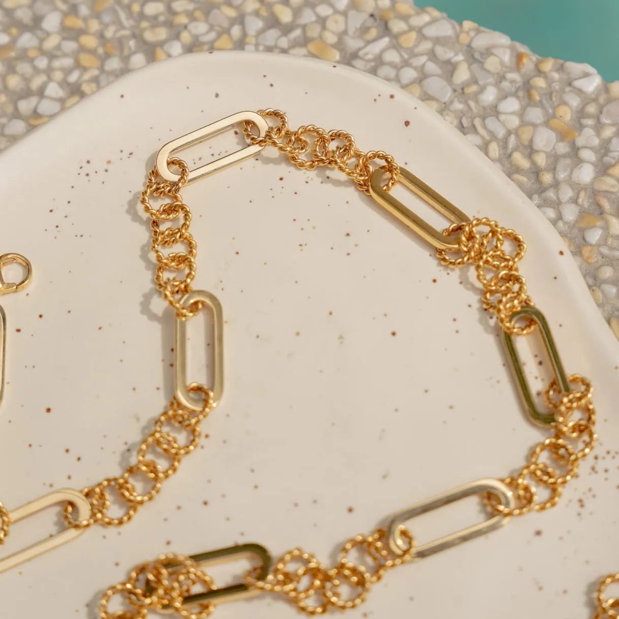 Dalia Gold Chain Link Necklace
