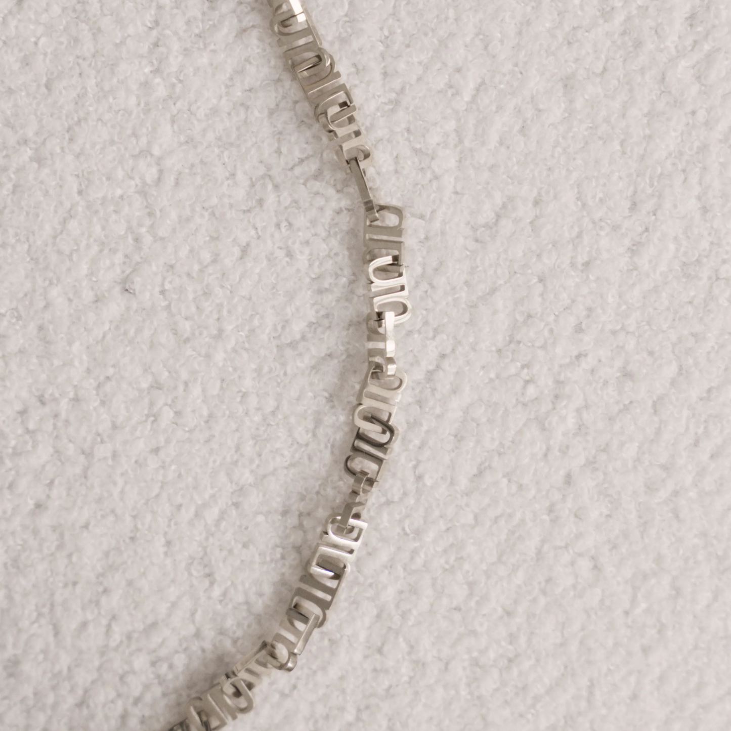 Gung Iconic Silver Chain Necklace