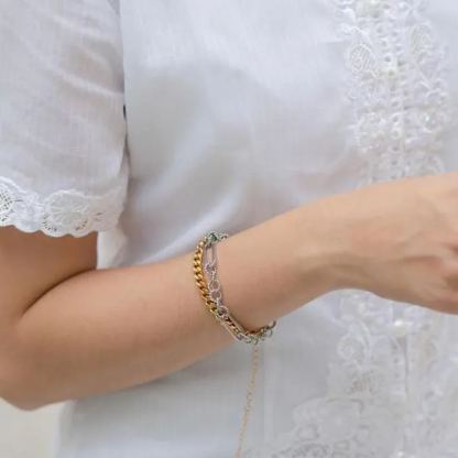 Dalia Silver Chain Link Bracelet