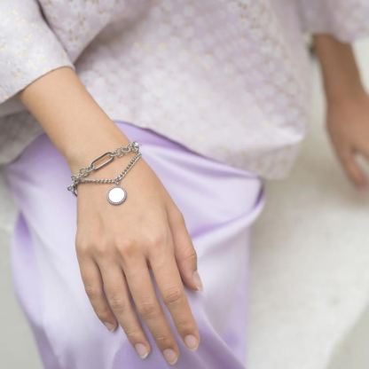 Dalia Silver Chain Link Bracelet