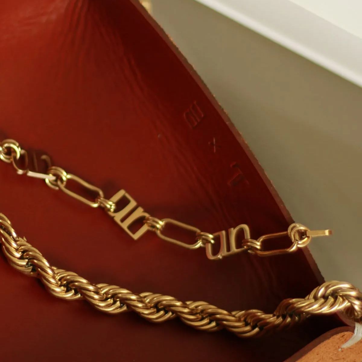 Handmade Leather Jewellery Tray