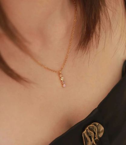 Romantic Mystic Pendant Gold Necklace