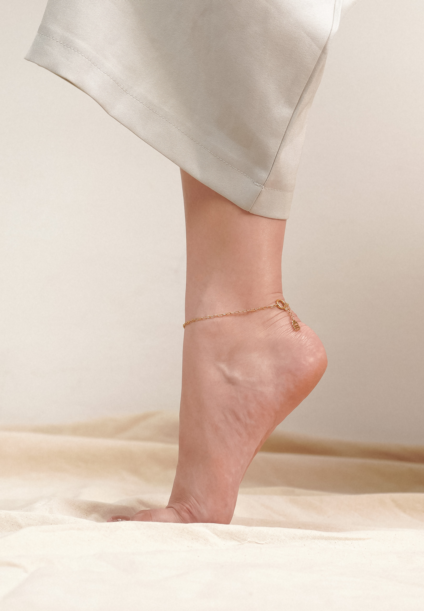 Isla Thin Gold Chain Anklet