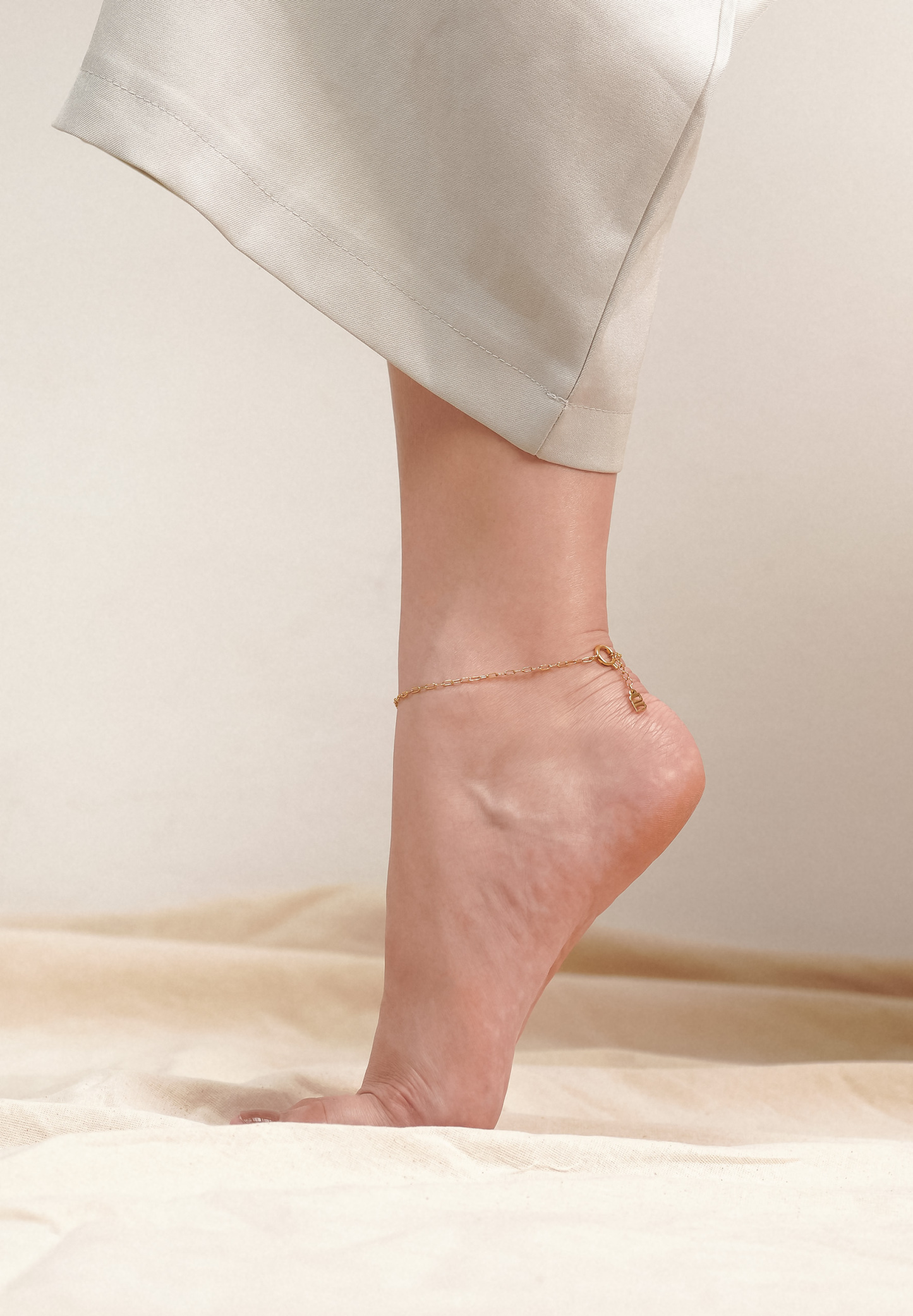 Isla Thin Gold Chain Anklet