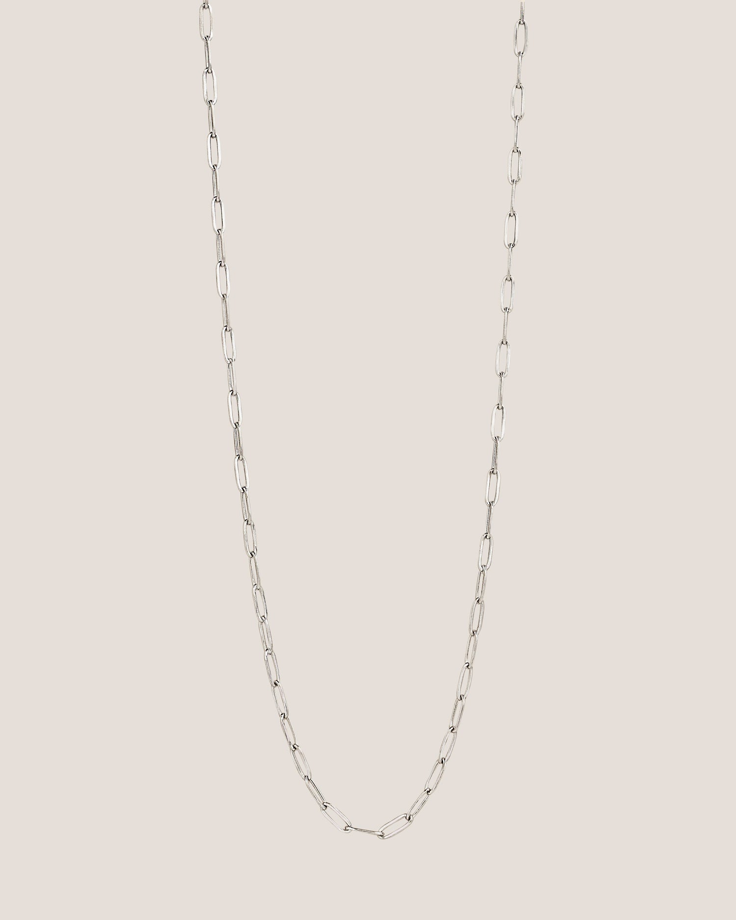 Thin hot sale silver chain