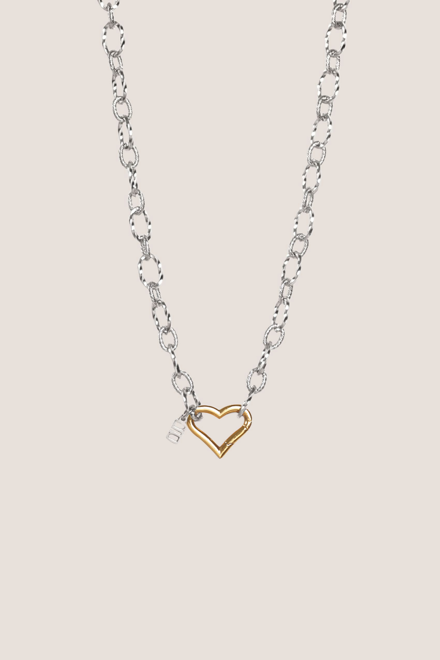 Nue Mixed Metal Silver Necklace