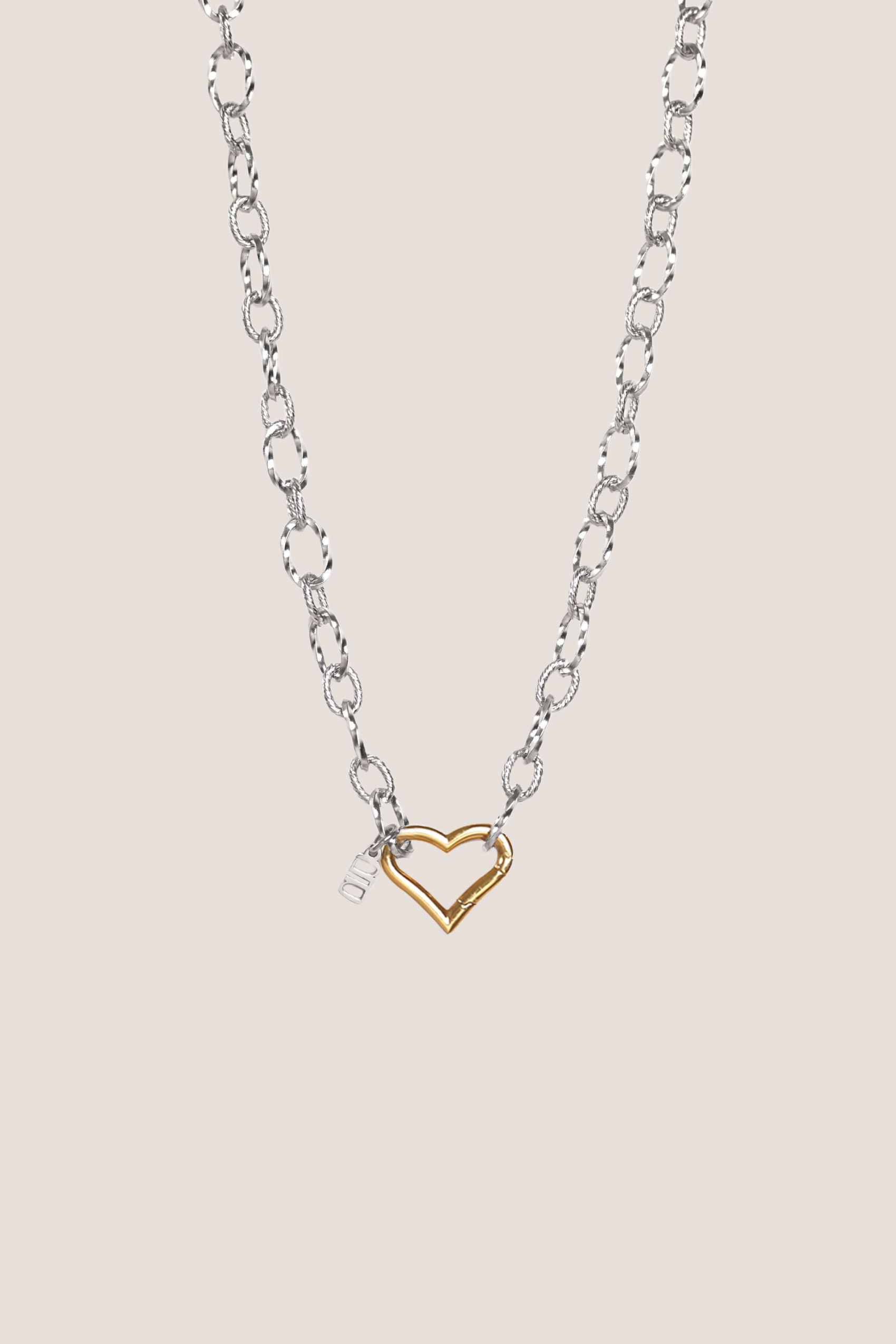 Nue Mixed Metal Silver Necklace