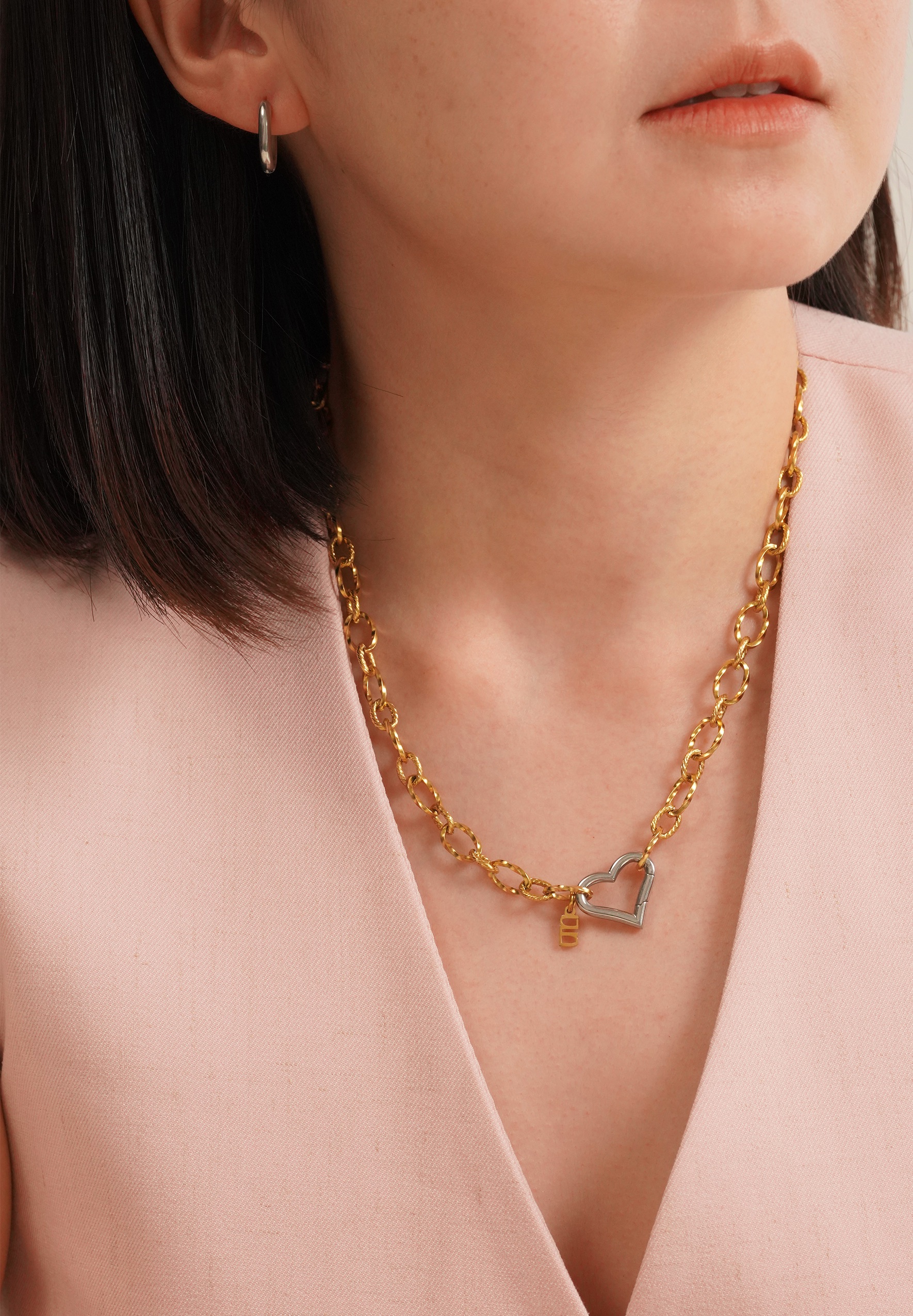 Nue Mixed Metal Gold Necklace