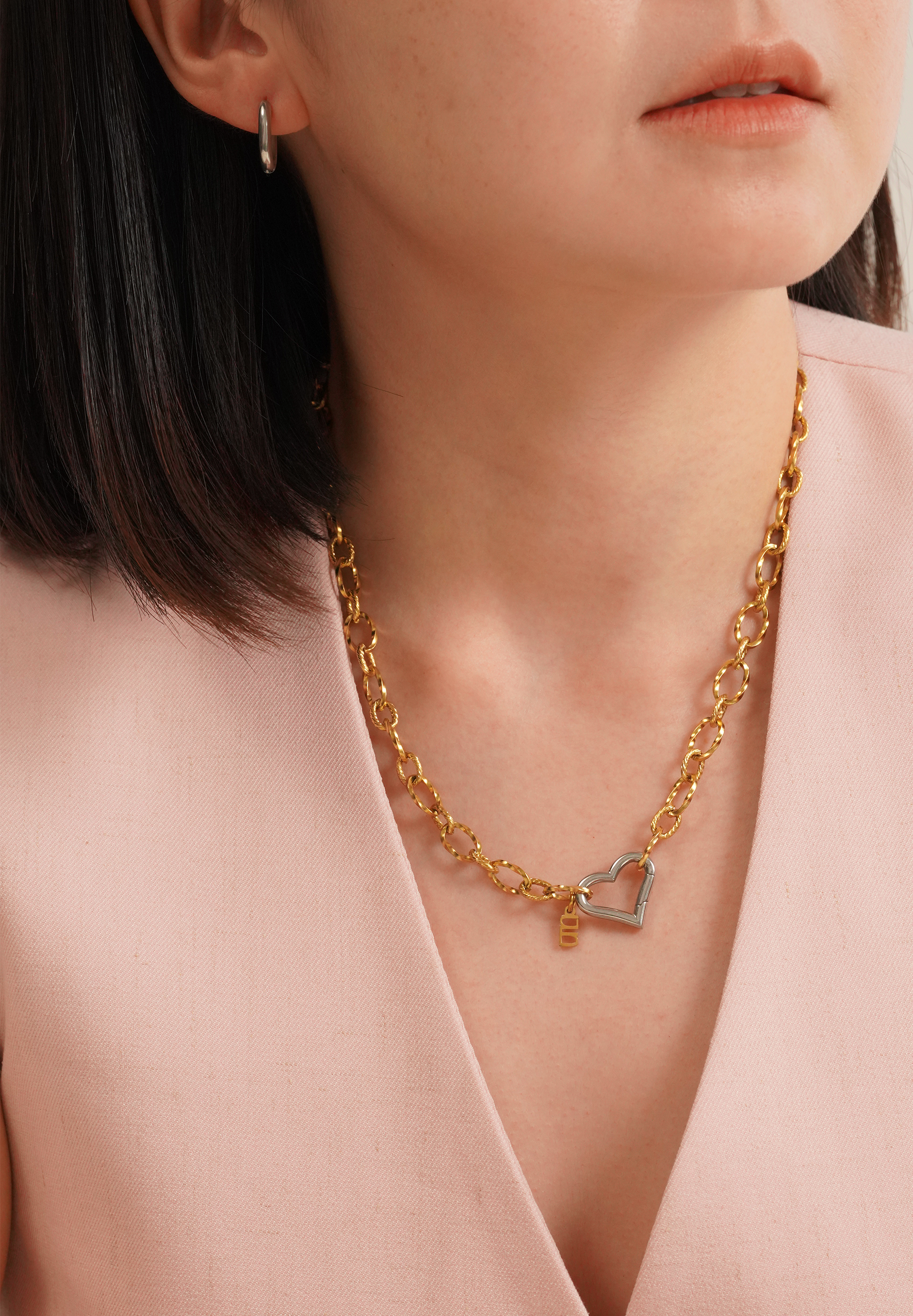 Nue Mixed Metal Gold Necklace