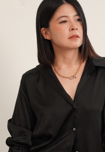 Nue Mixed Metal Gold Necklace