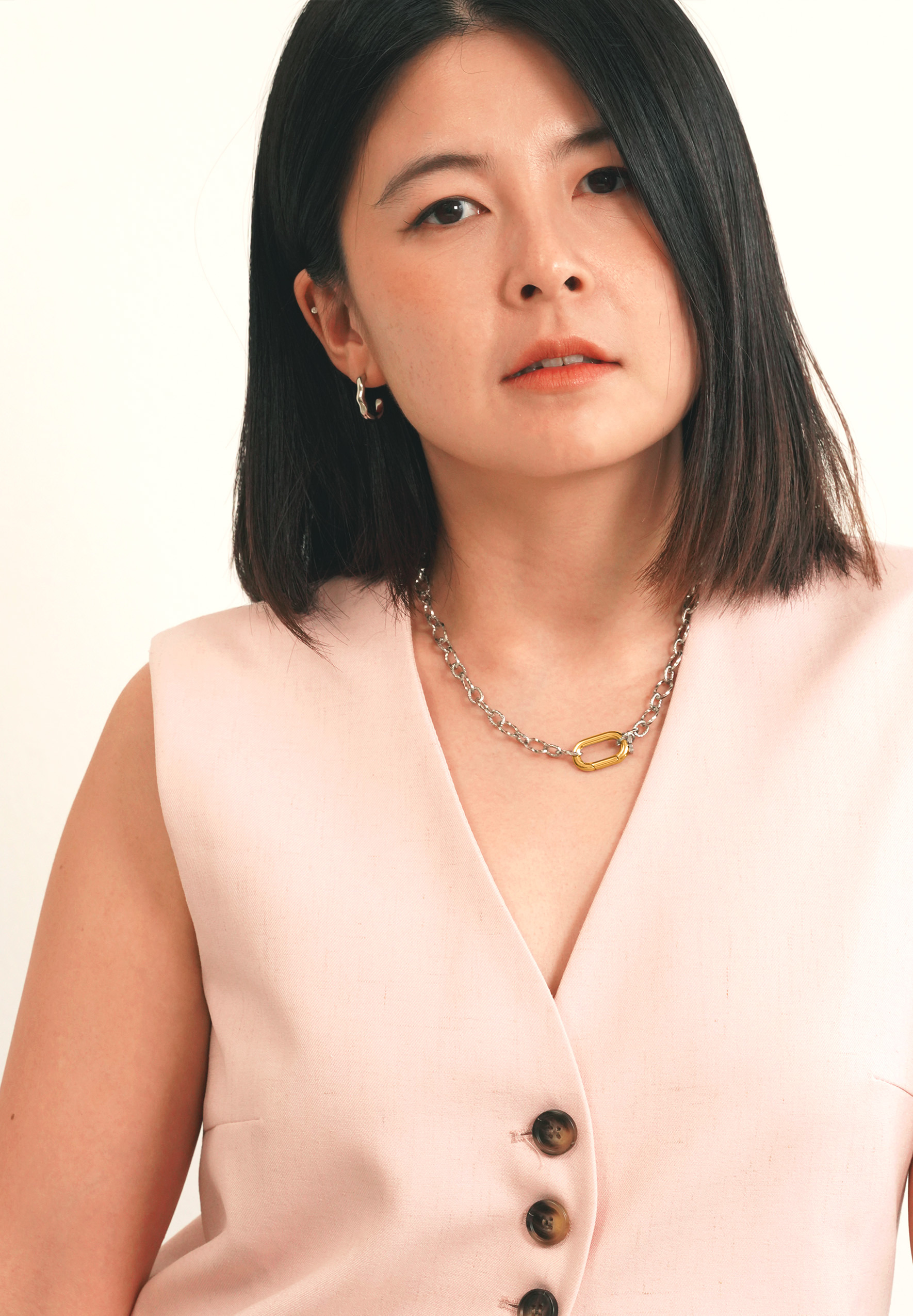 Nue Mixed Metal Silver Necklace