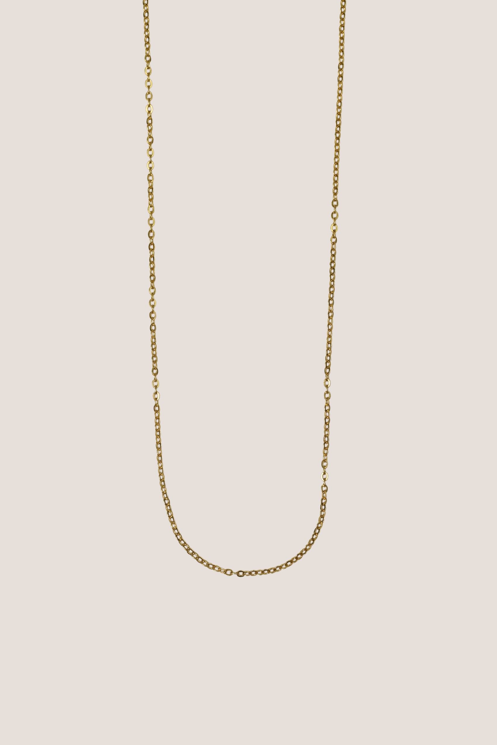 Plain Chain Gold Necklace