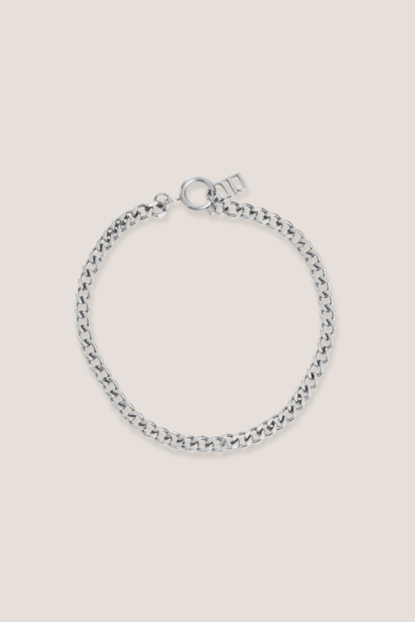 Curb Chain Silver Bracelet
