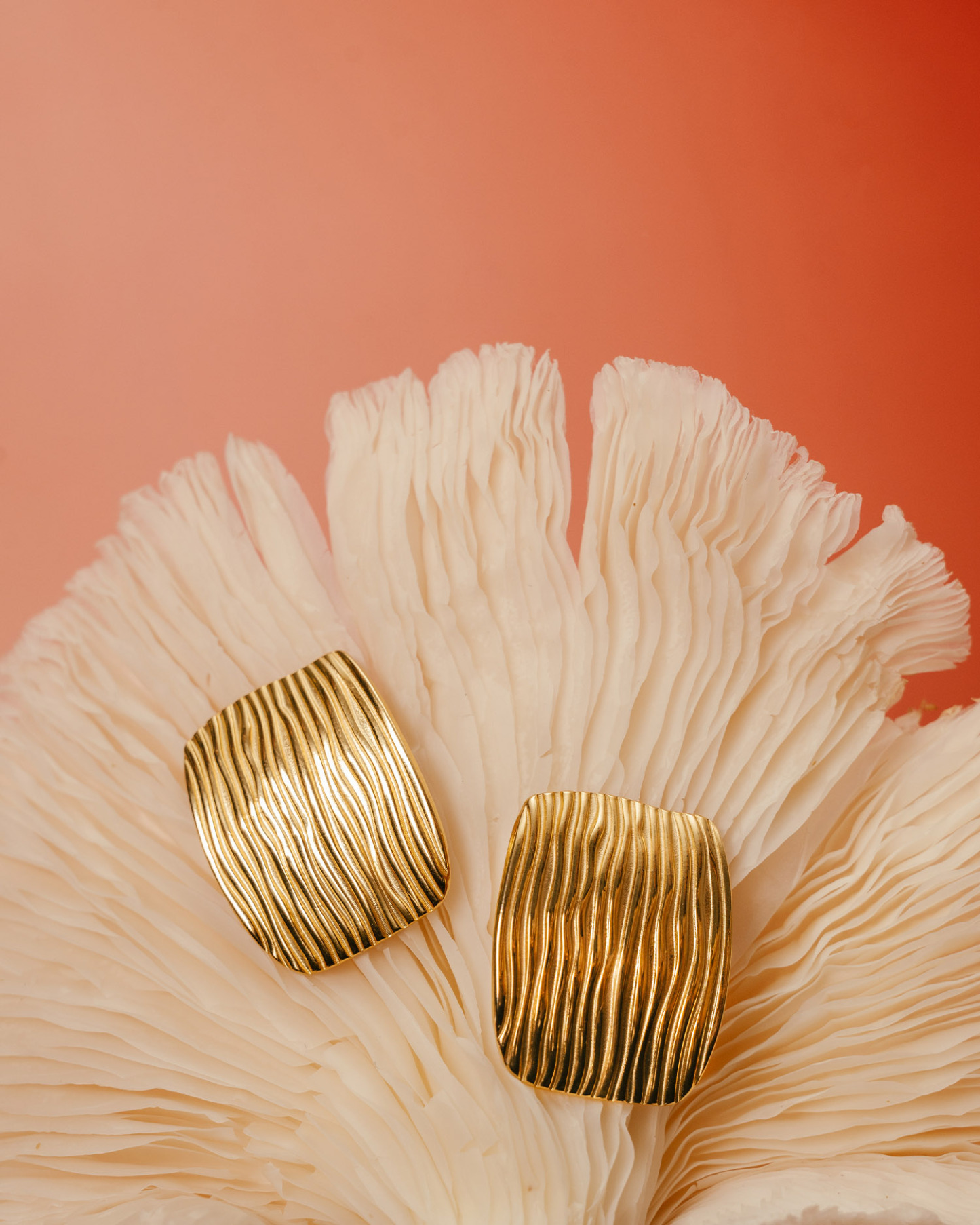 Ripple Gold Earrings