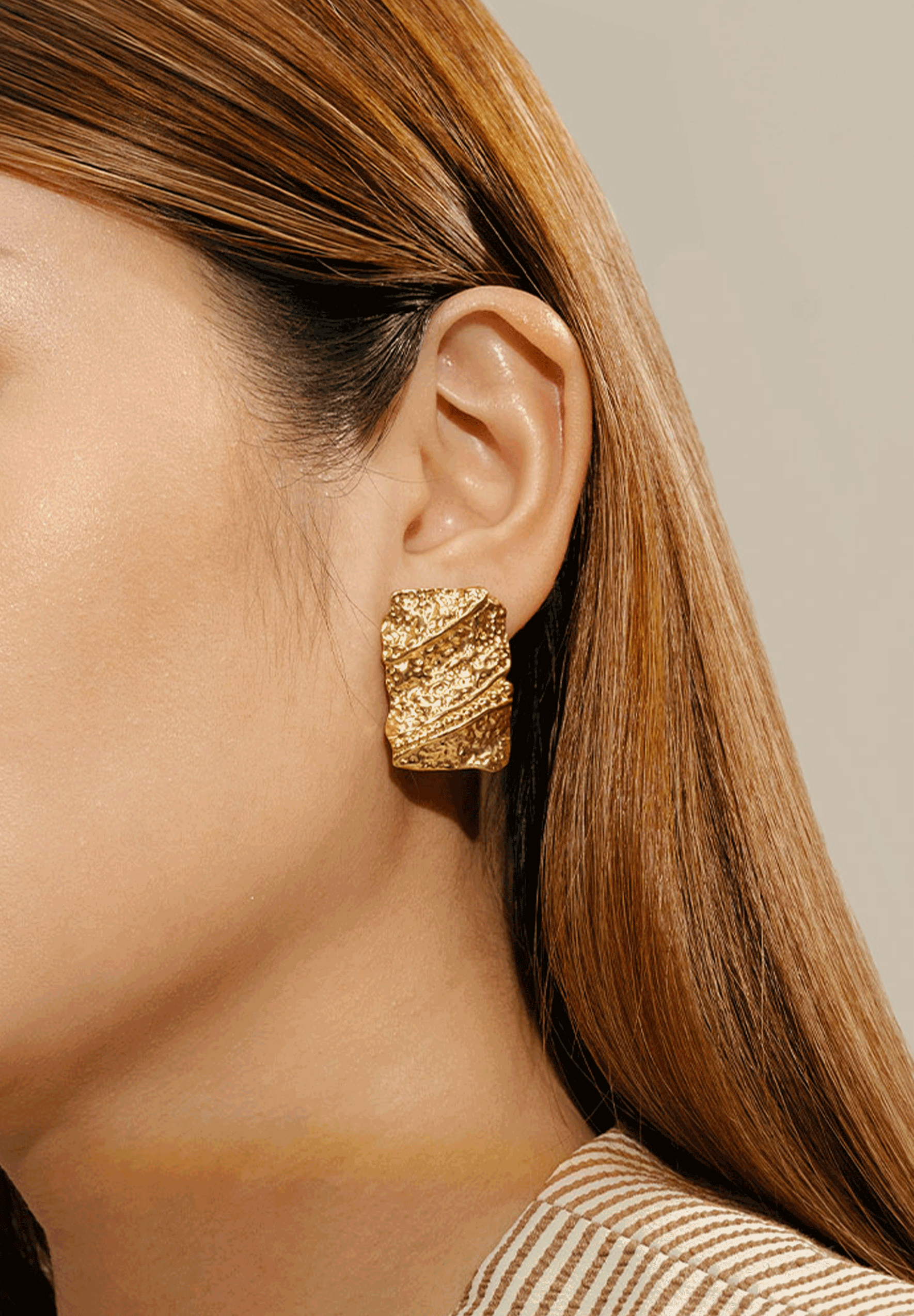 Ember Gold Statement Earrings