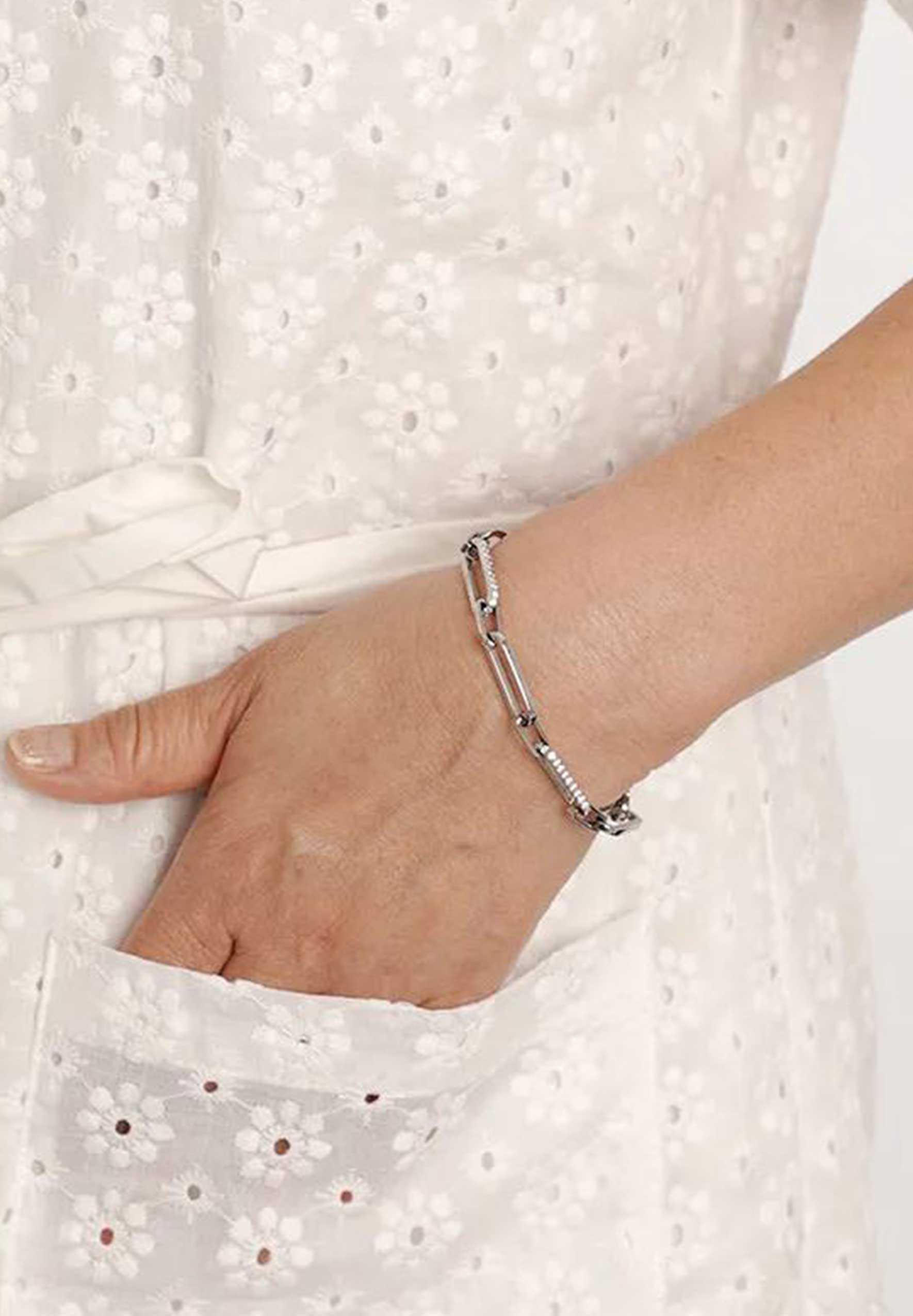 Galore Silver Link Chain Bracelet