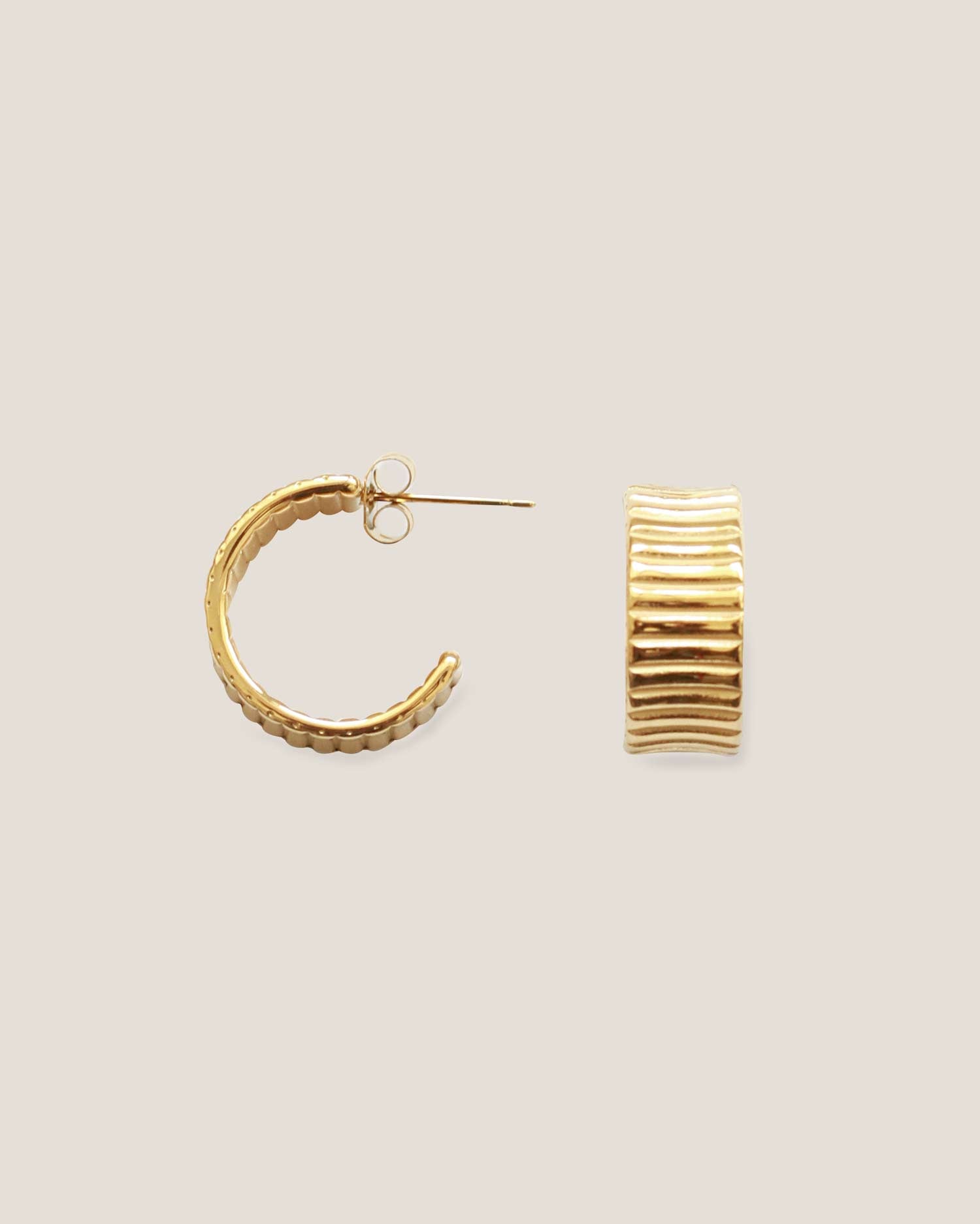 Artemis Gold Hoop Earrings