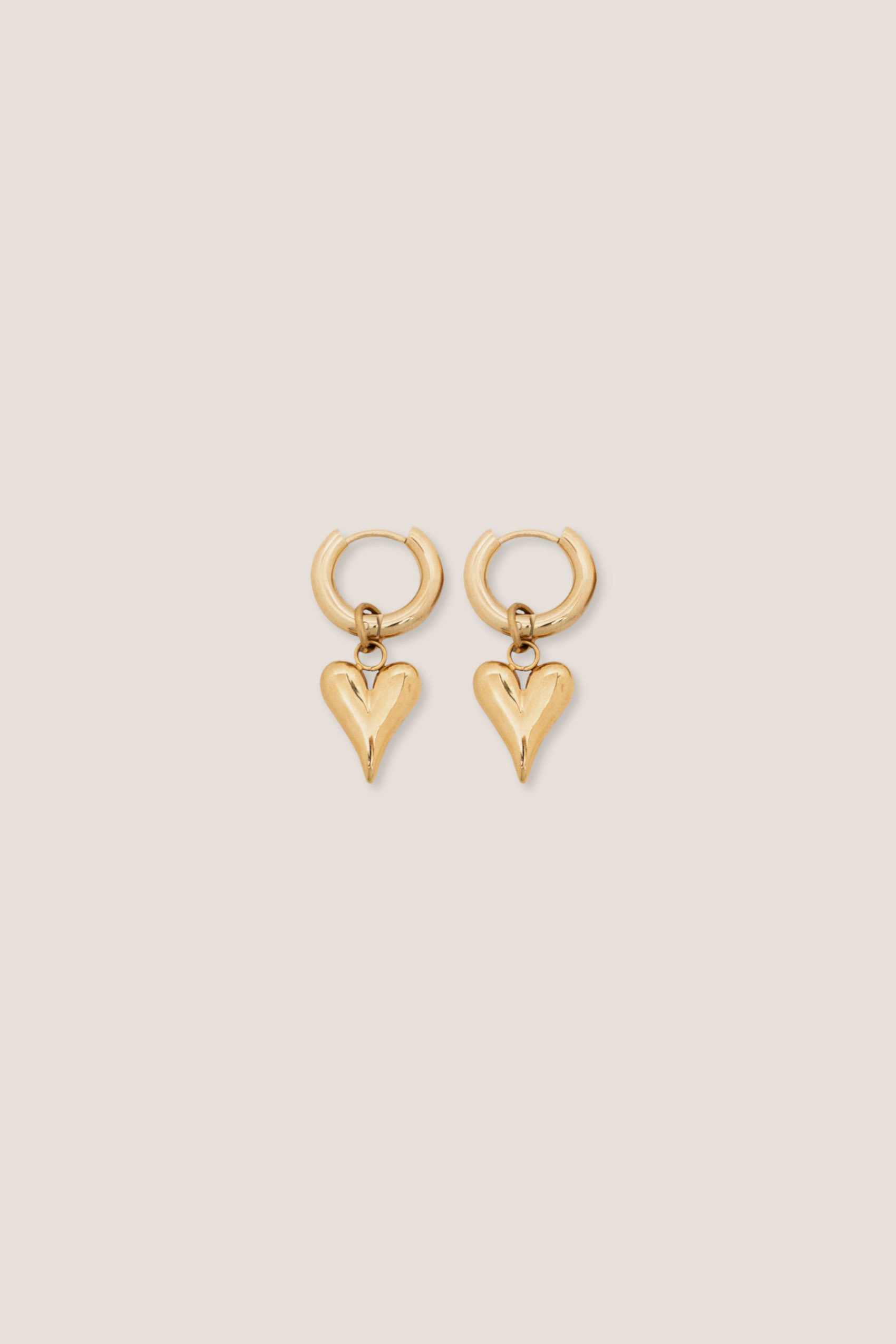 Tesoro Love Mini Gold Hoop Earrings