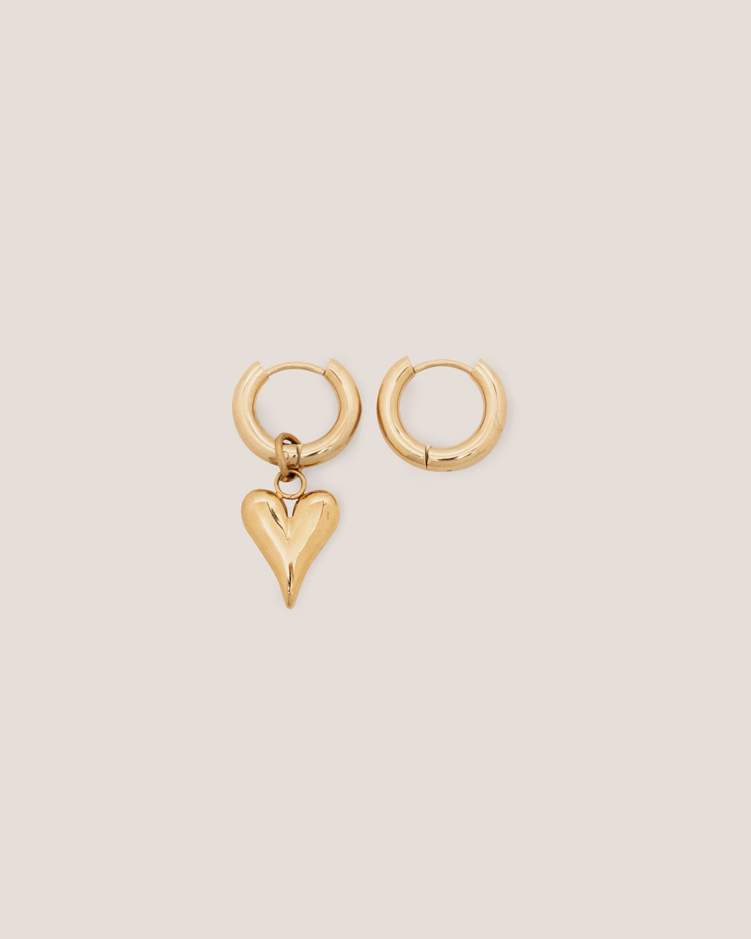 Tesoro Love Mini Gold Hoop Earrings