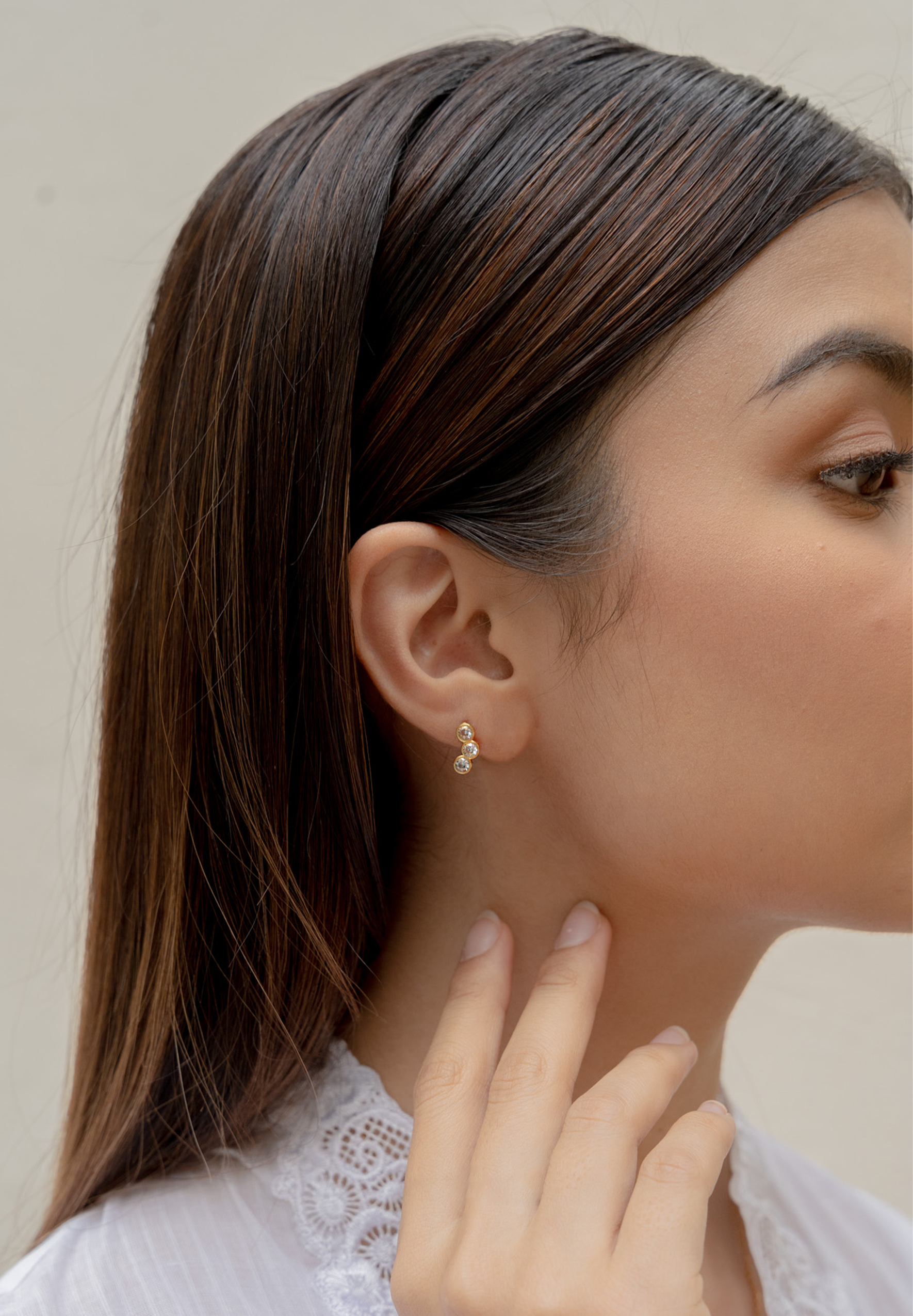 Astrea Trio Stud Earrings