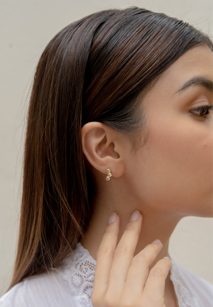 Astrea Trio Stud Earrings