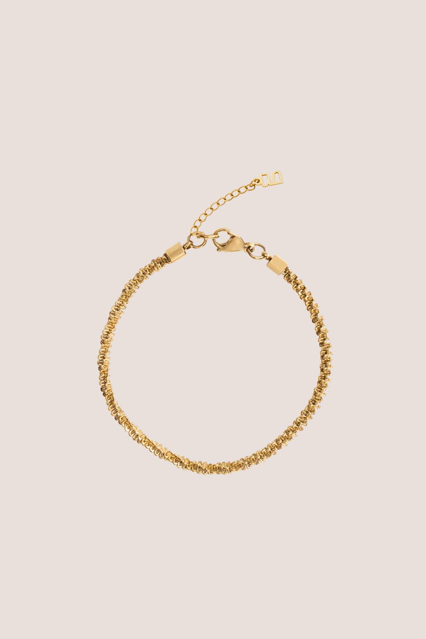 Tweed Gold Chain Anklet