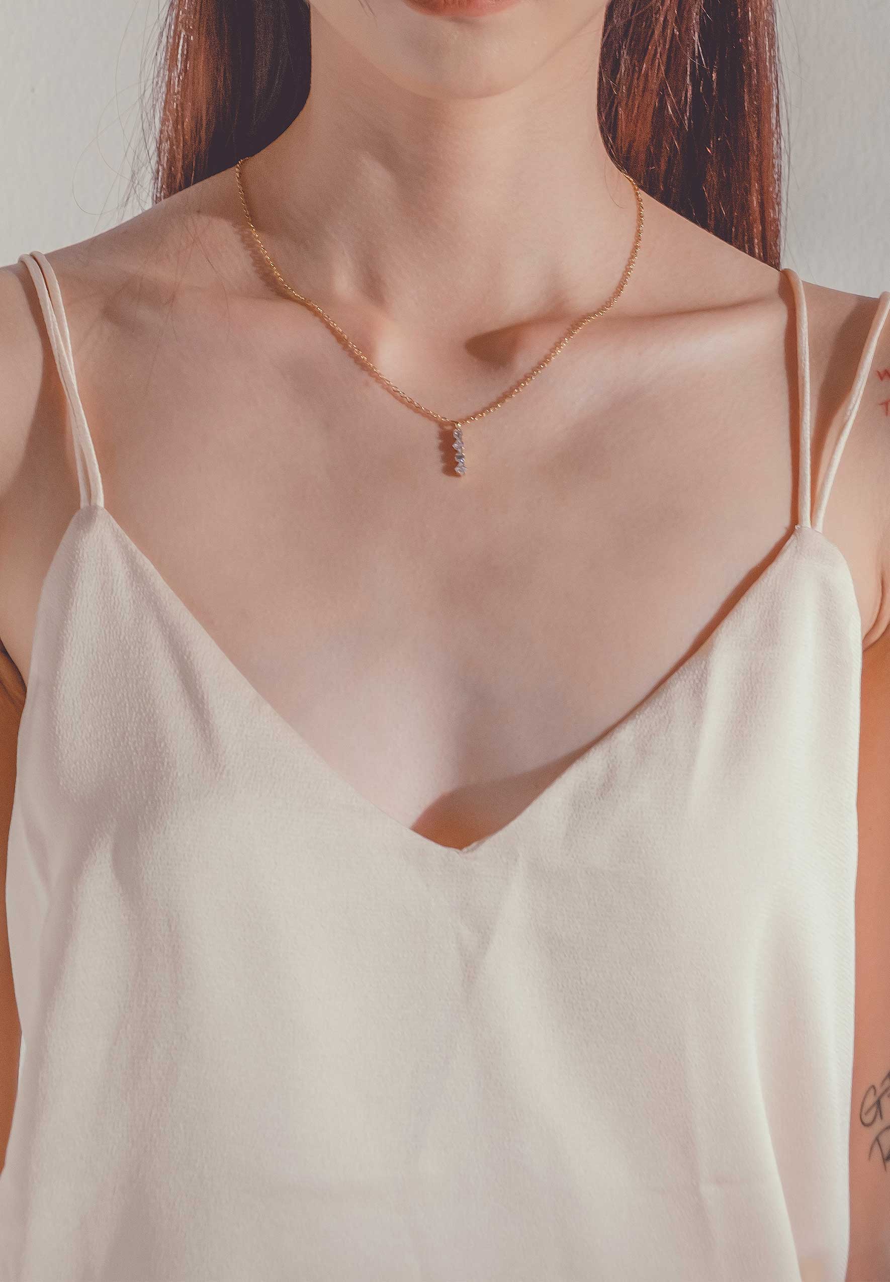 Classic Mystic Gold Chain Pendant Necklace