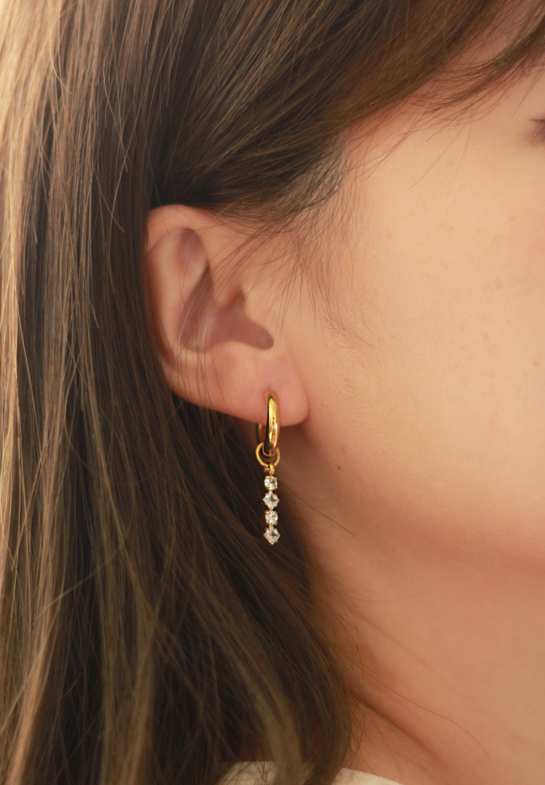 Classic Mystic Mini Gold Hoop Earrings